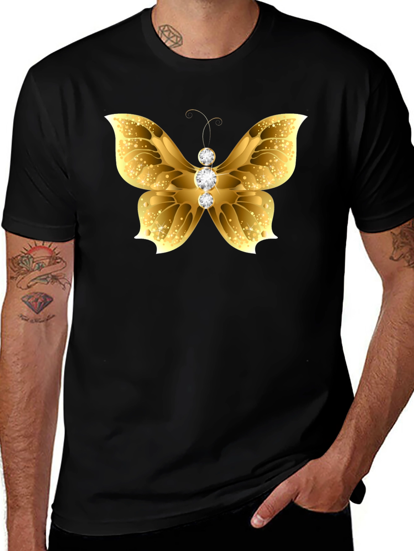 Variant 11 of Golden Butterfly Tee