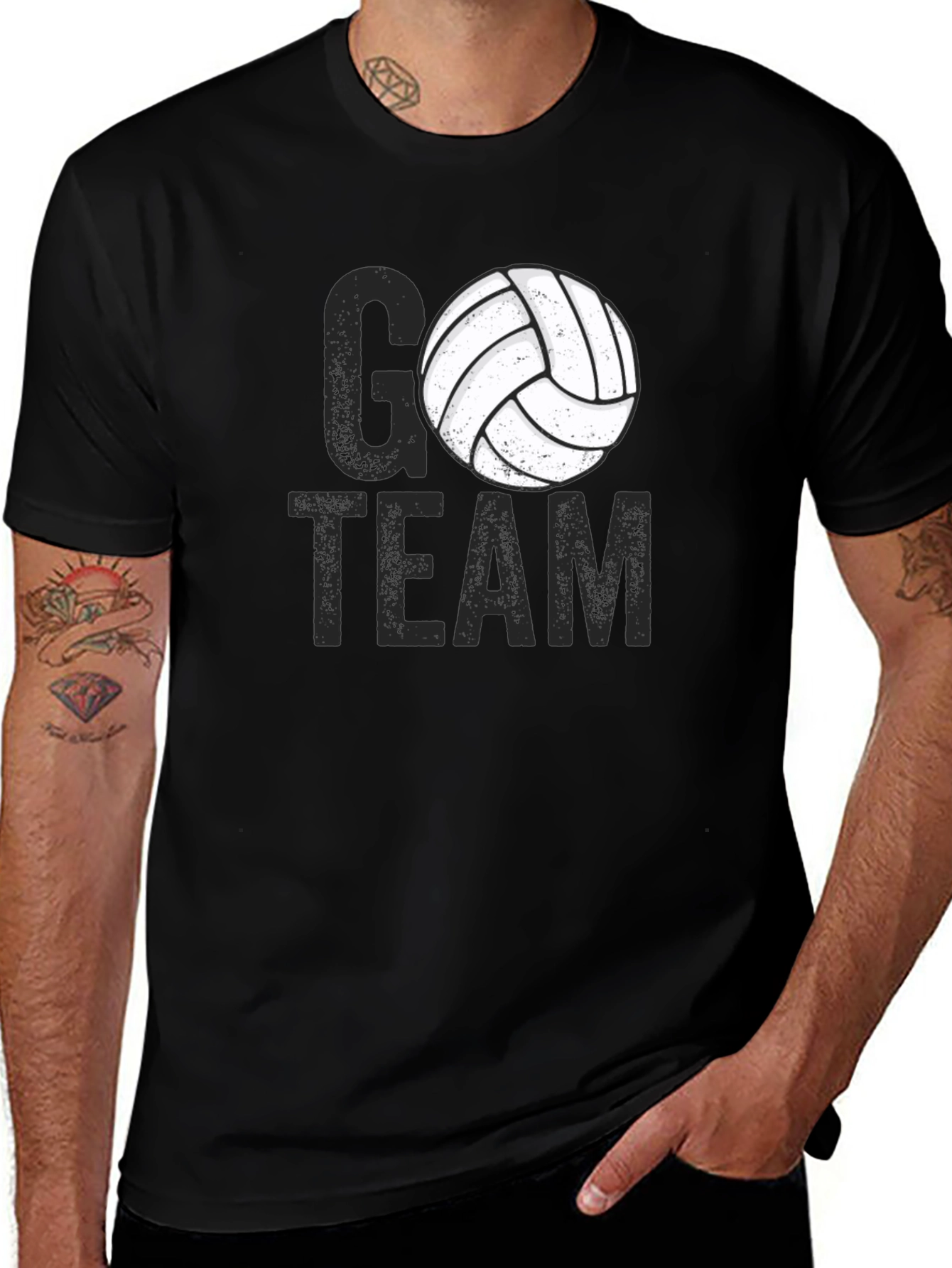 Variant 13 of Go Team Volleyball Graphic Tee