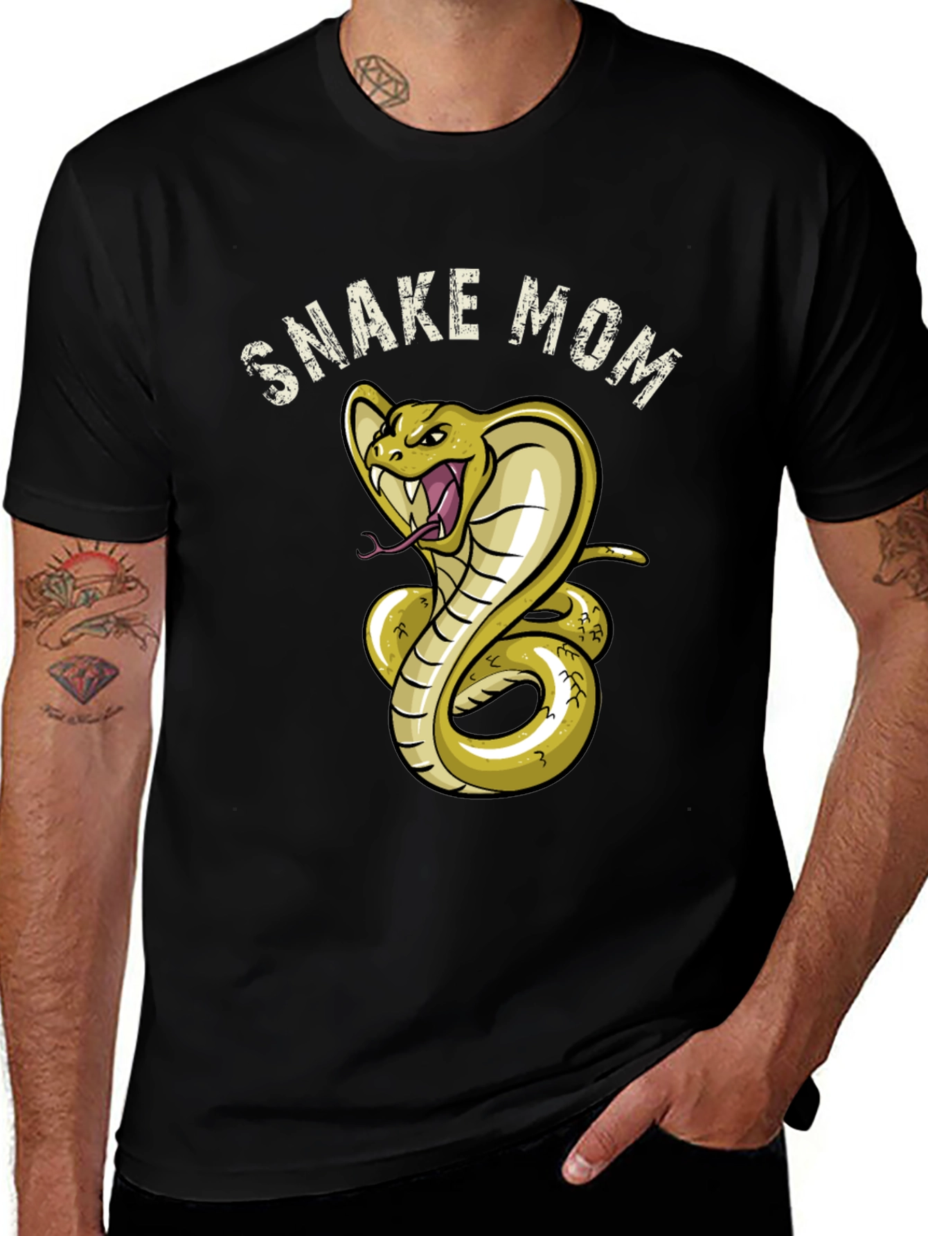 Variant 14 of Snake Mom T-Shirt - Cobra Graphic Tee