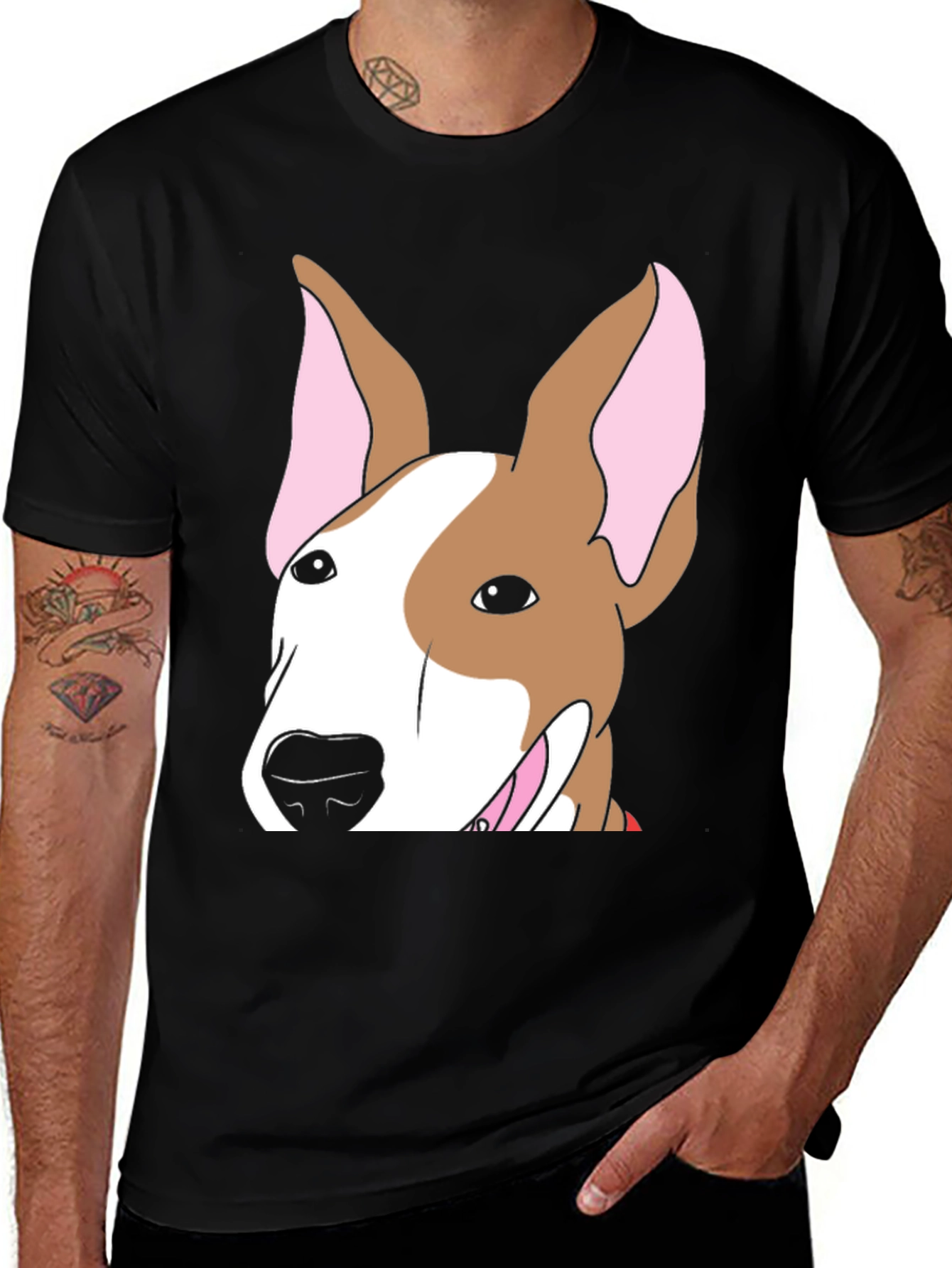 Variant 25 of Bull Terrier Dog Graphic T-Shirt