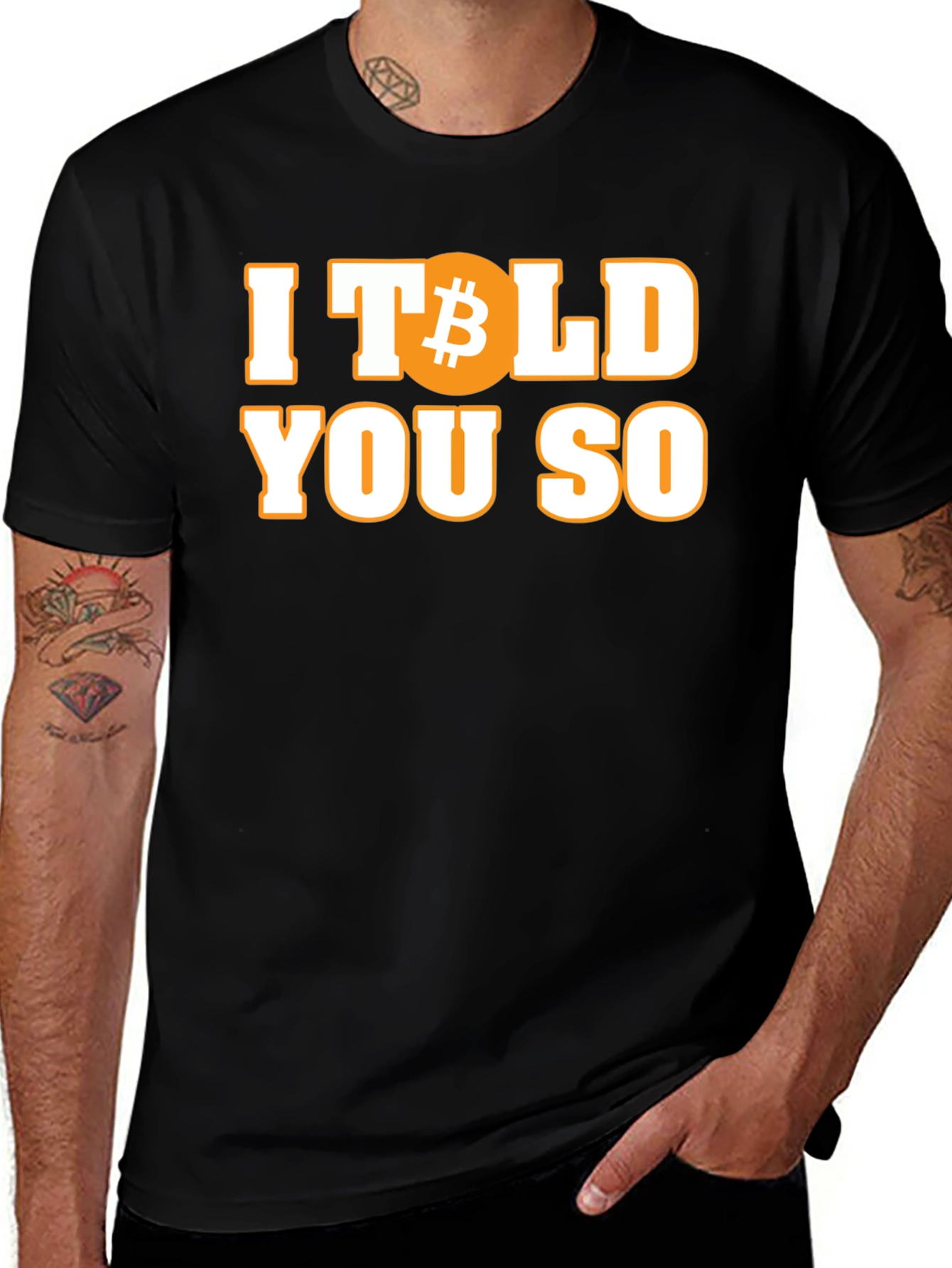 Variant 15 of Bitcoin Told You So T-Shirt Crypto HODL