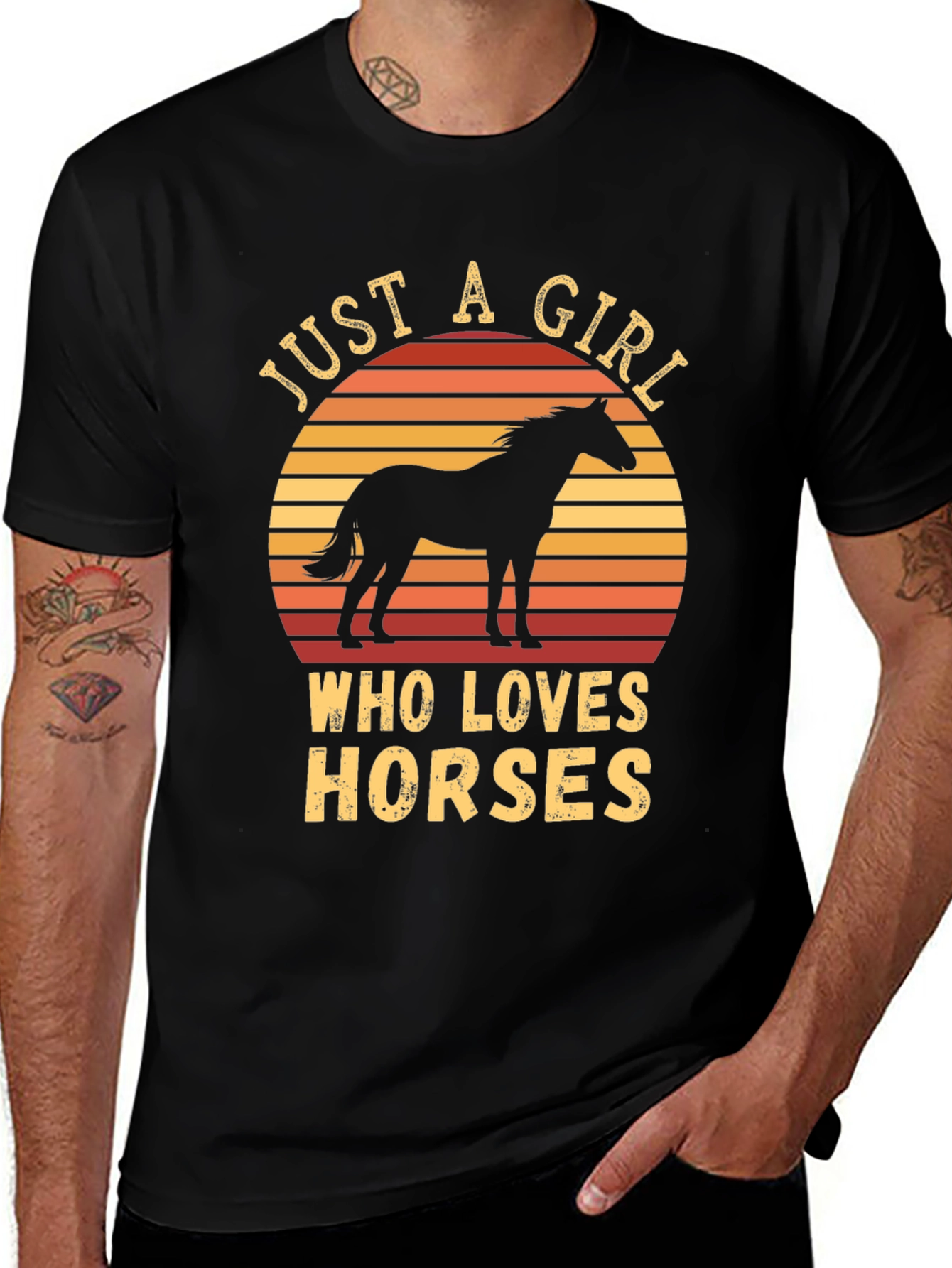 Variant 3 of Just A Girl Who Loves Horses T-Shirt
