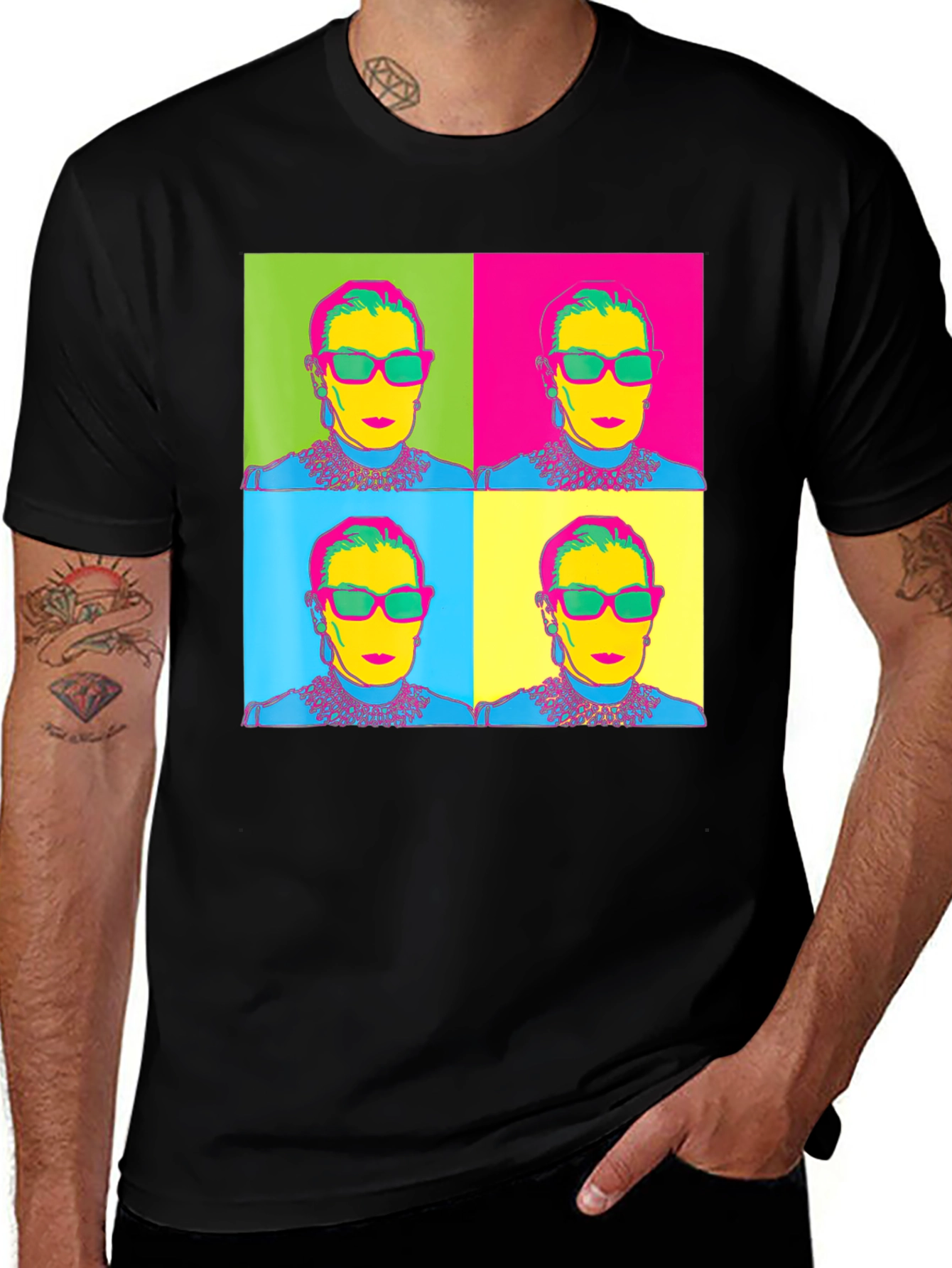 Variant 24 of Pop Art RBG Graphic T-Shirt