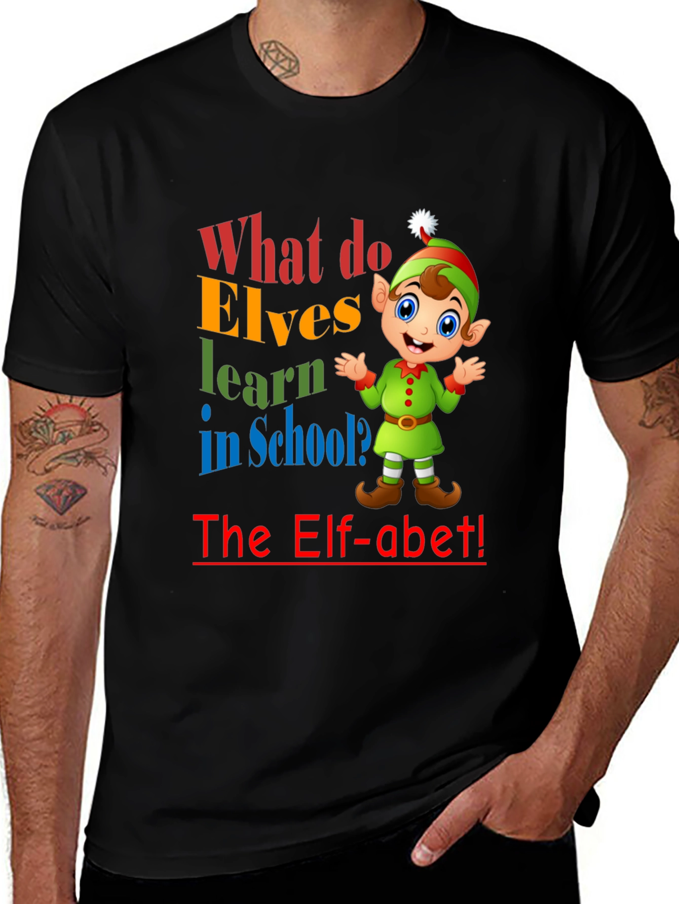 Elf-abet Christmas T-Shirt