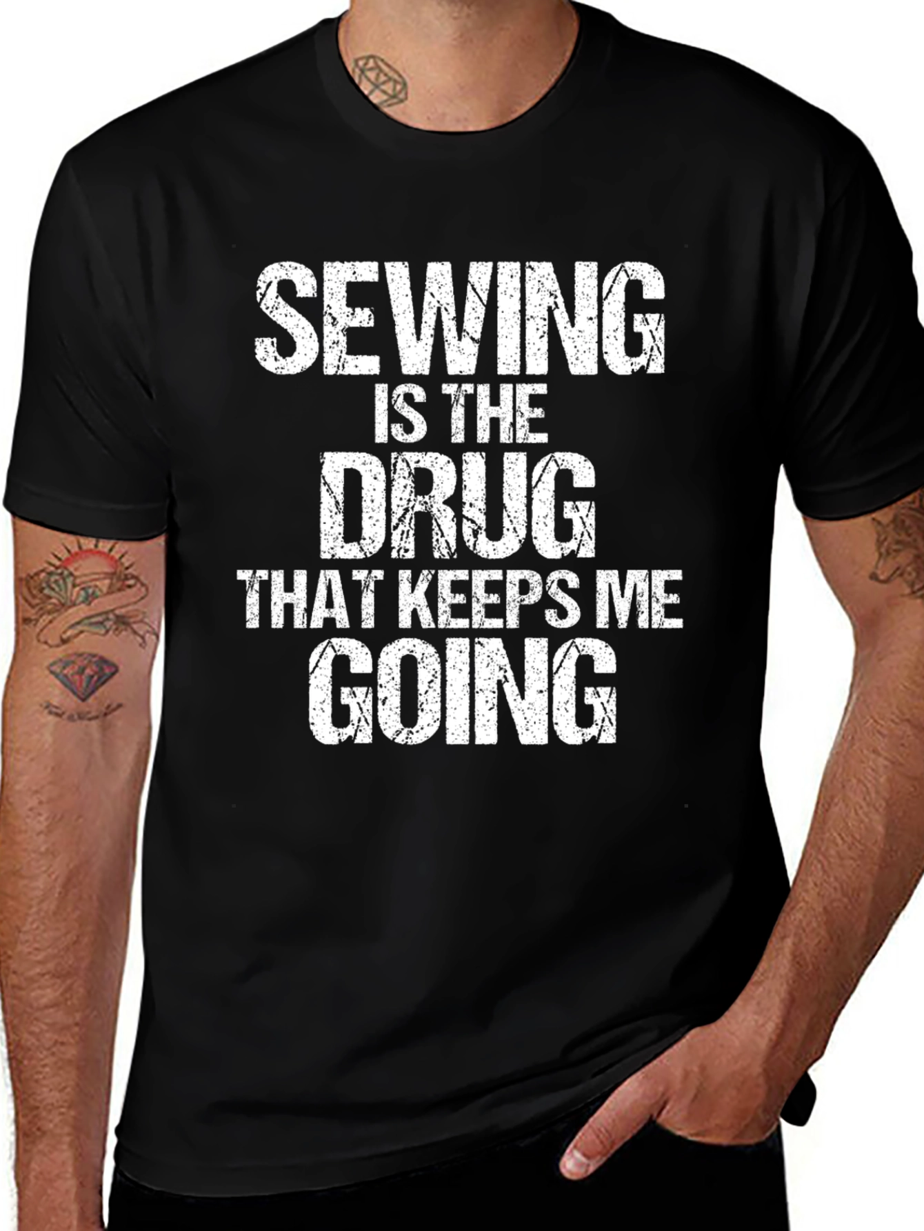 Variant 2 of Sewing is the Drug T-Shirt Funny Hobby Craft Gift