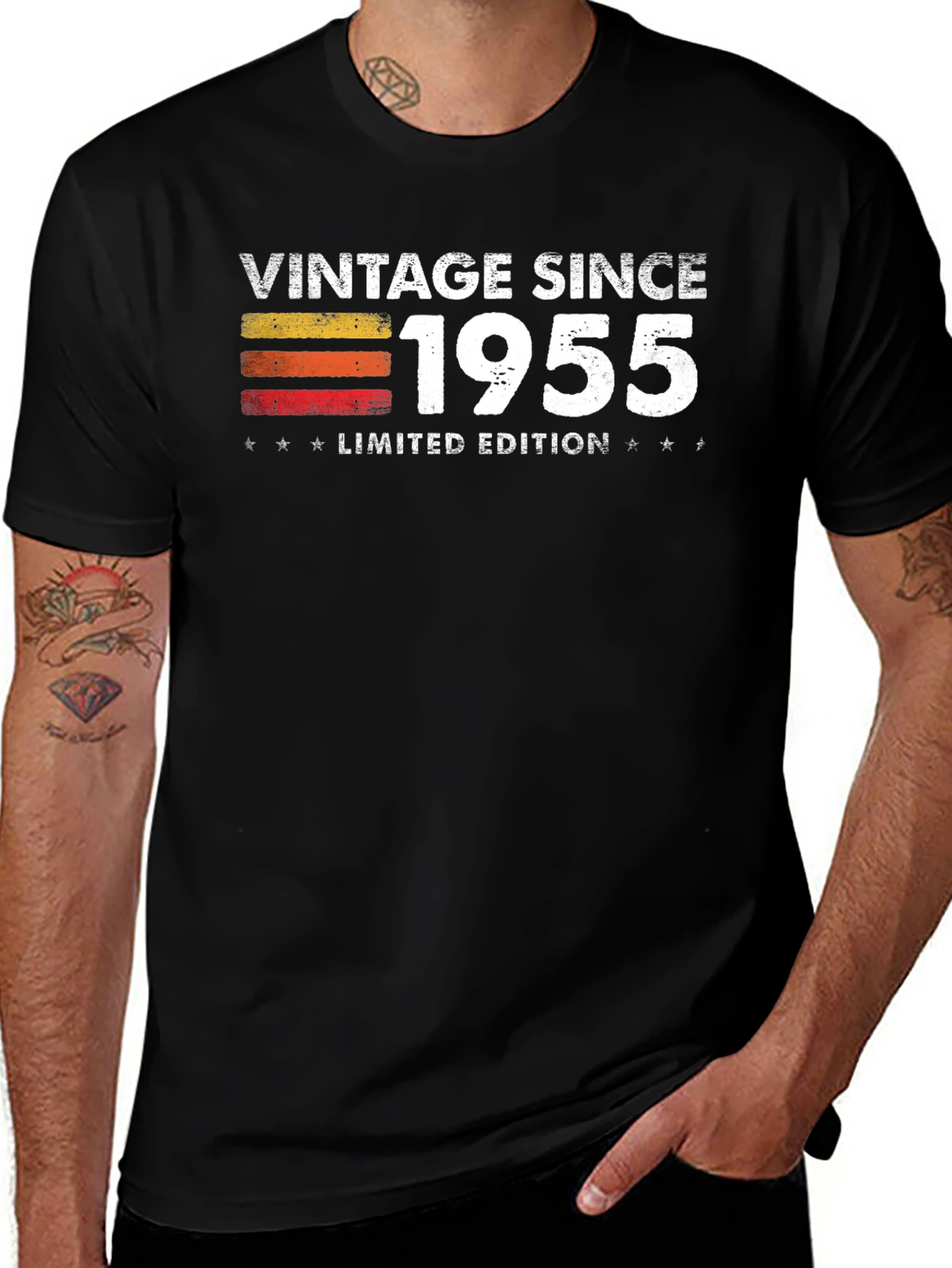 Variant 20 of Vintage Since 1955 Limited Edition Black T-Shirt