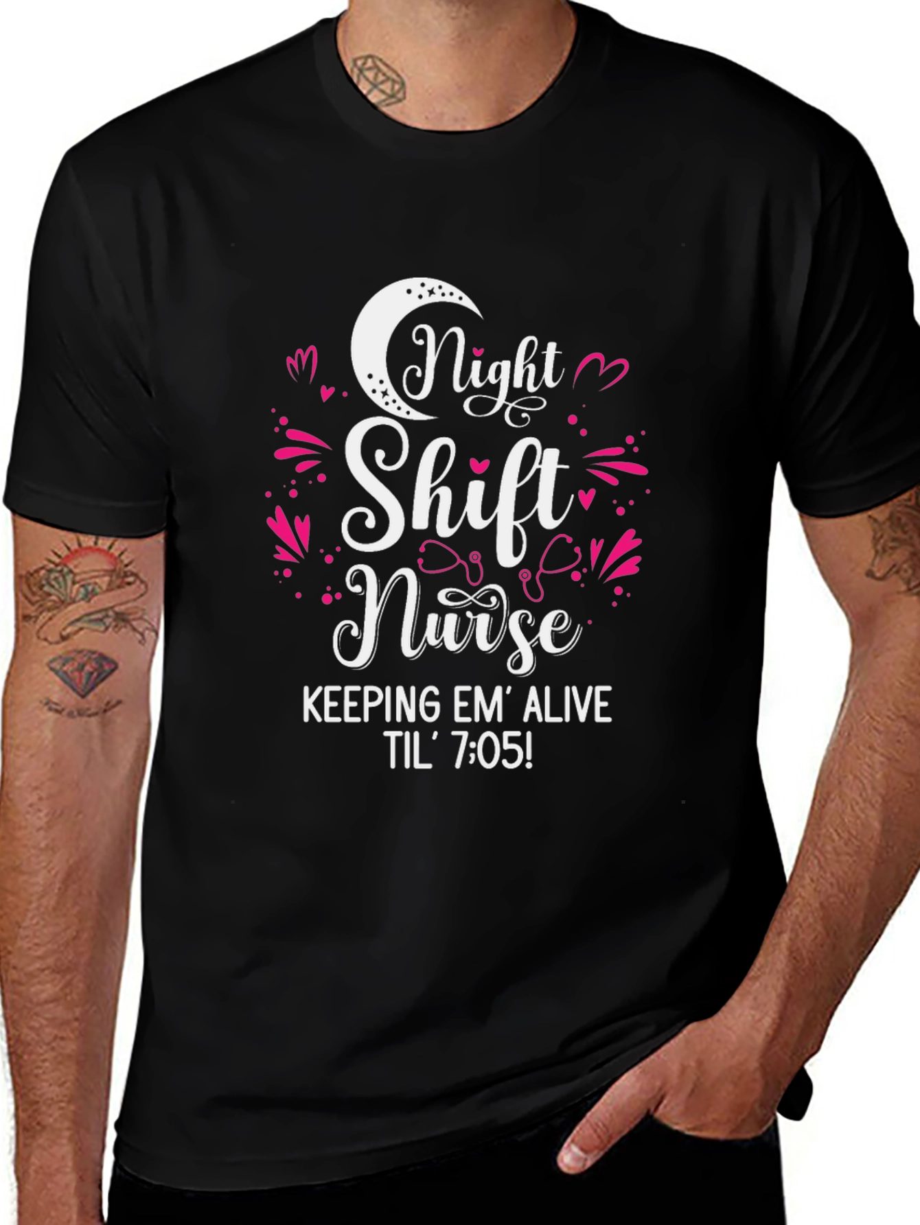 Variant 27 of Night Shift Nurse Tee - Keeping 'Em Alive