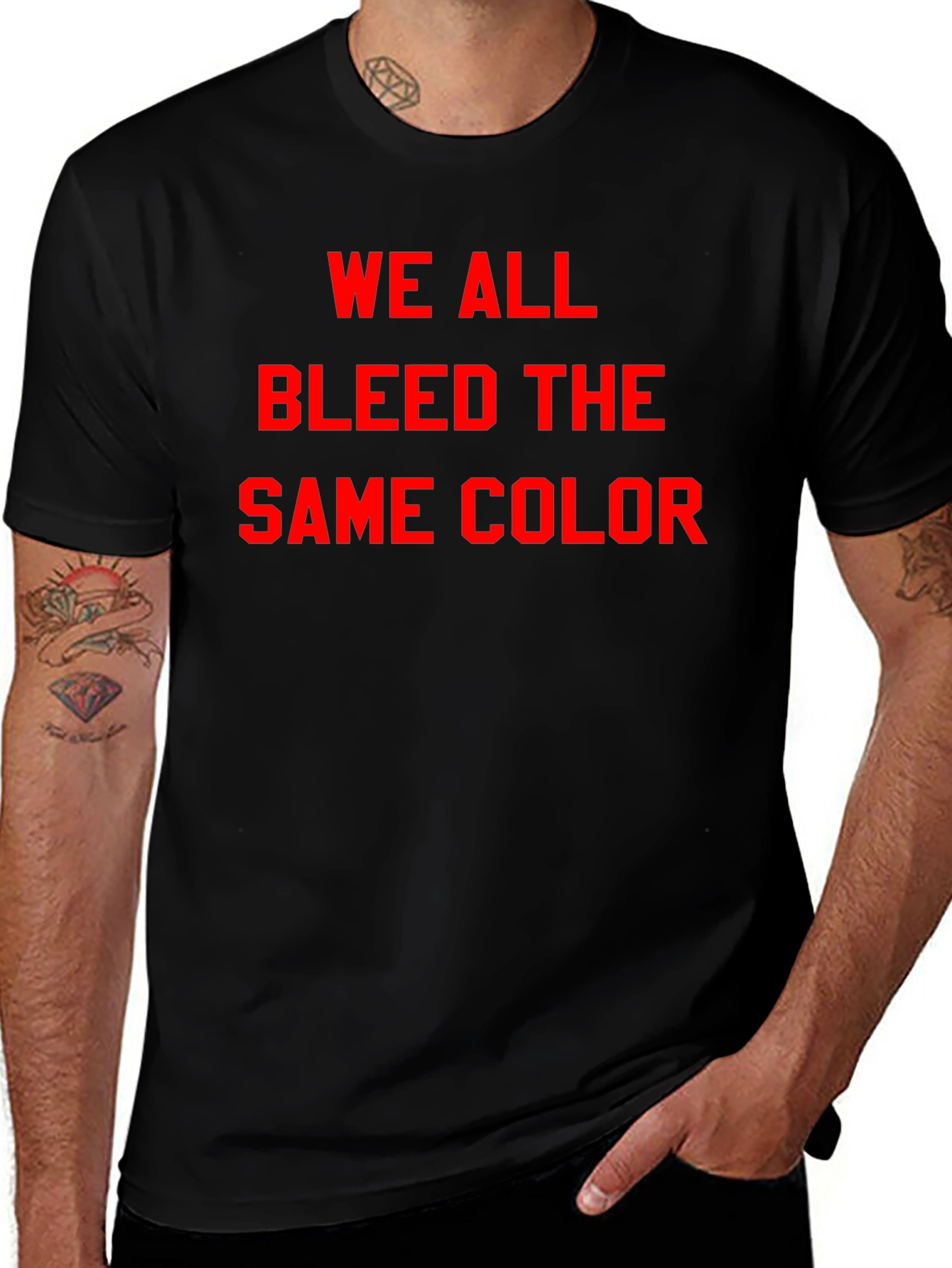 Variant 17 of Equality T-Shirt - We All Bleed the Same Color