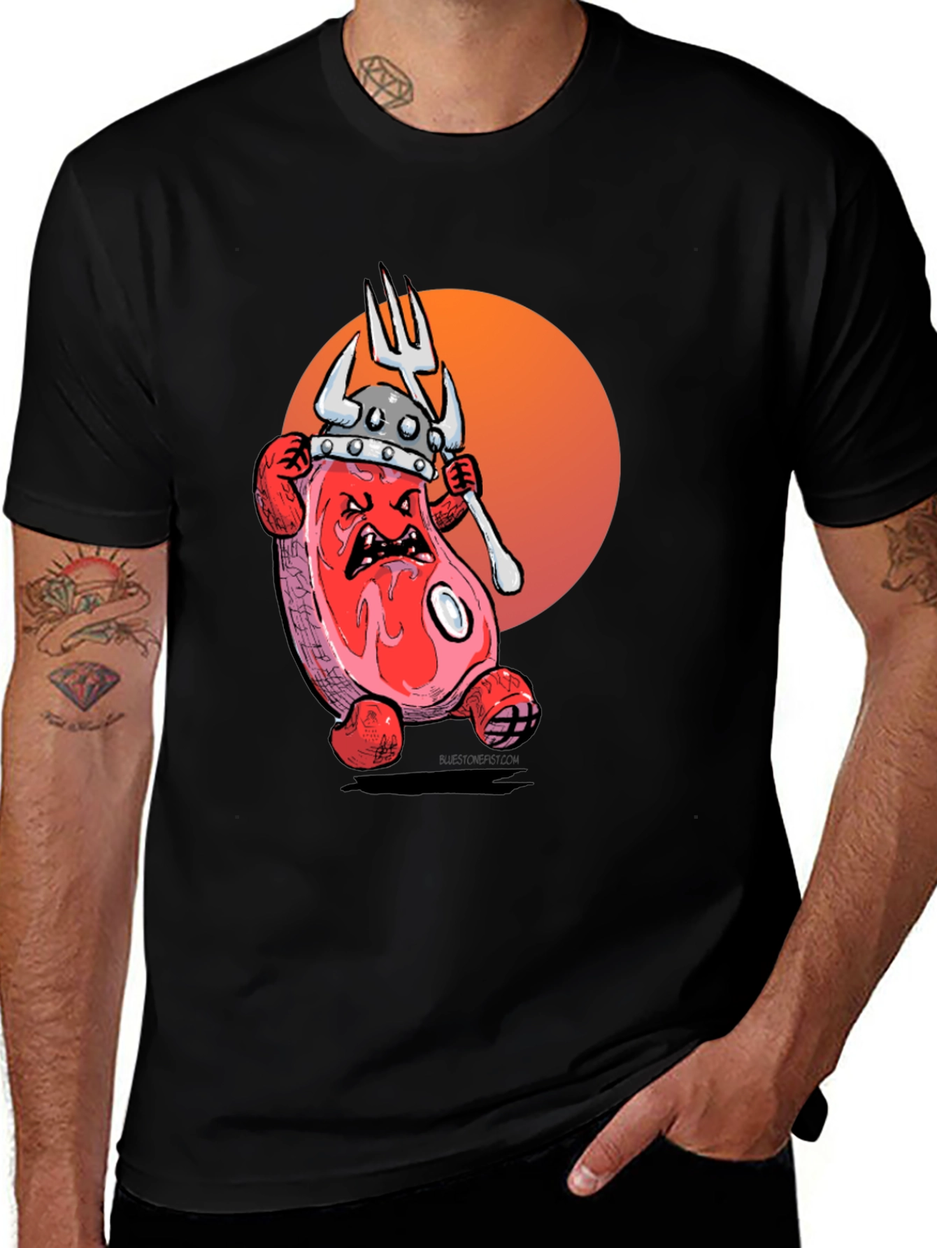 Variant 19 of Viking Steak T-Shirt - Funny Meat Lover Tee