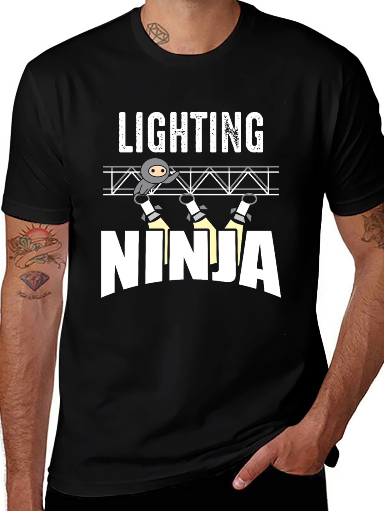 Lighting Ninja T-Shirt - Stagehand Crew Tee