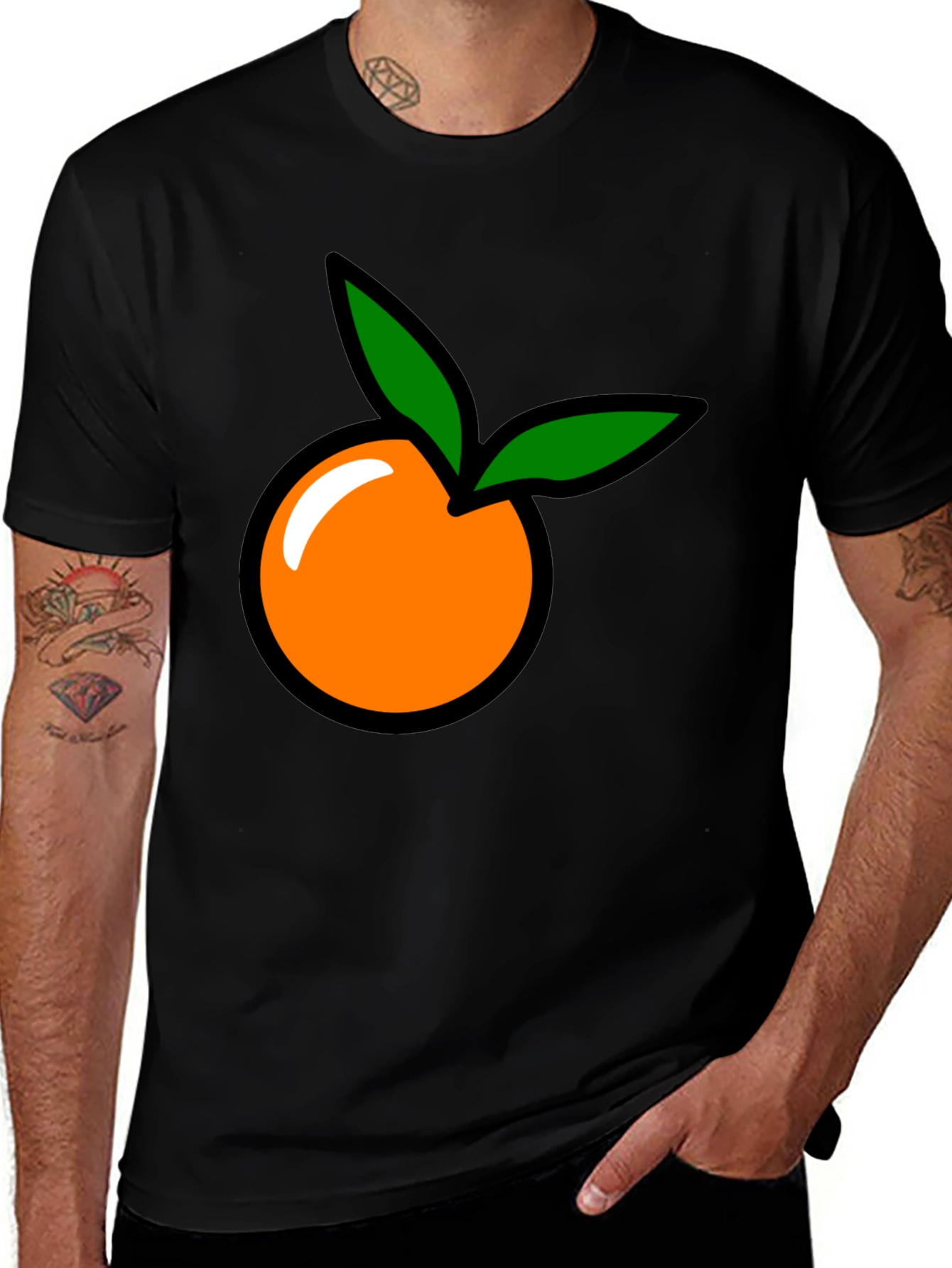 Variant 30 of Orange Fruit Graphic T-Shirt
