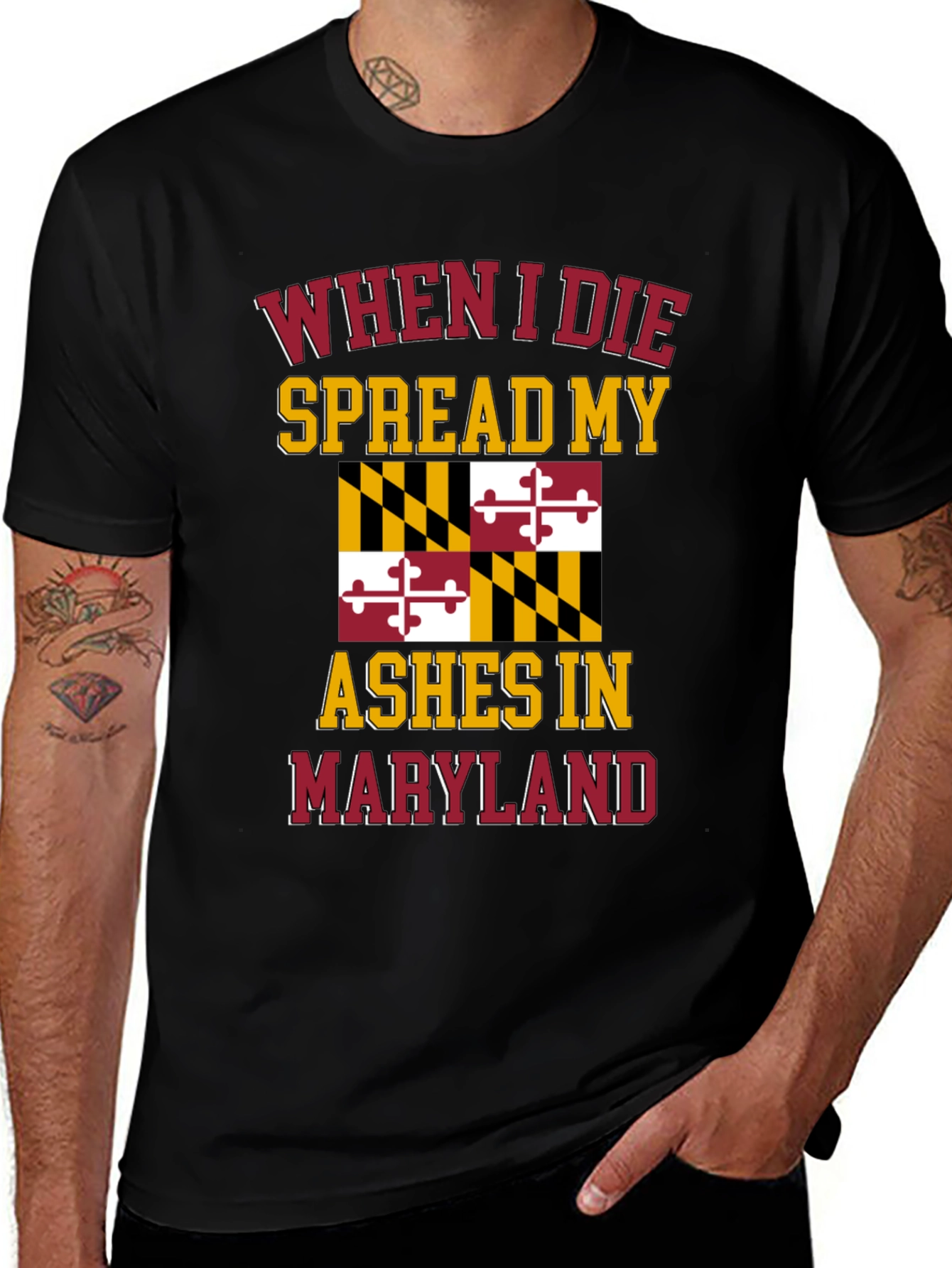 Variant 3 of Maryland Pride T-Shirt - Spread My Ashes