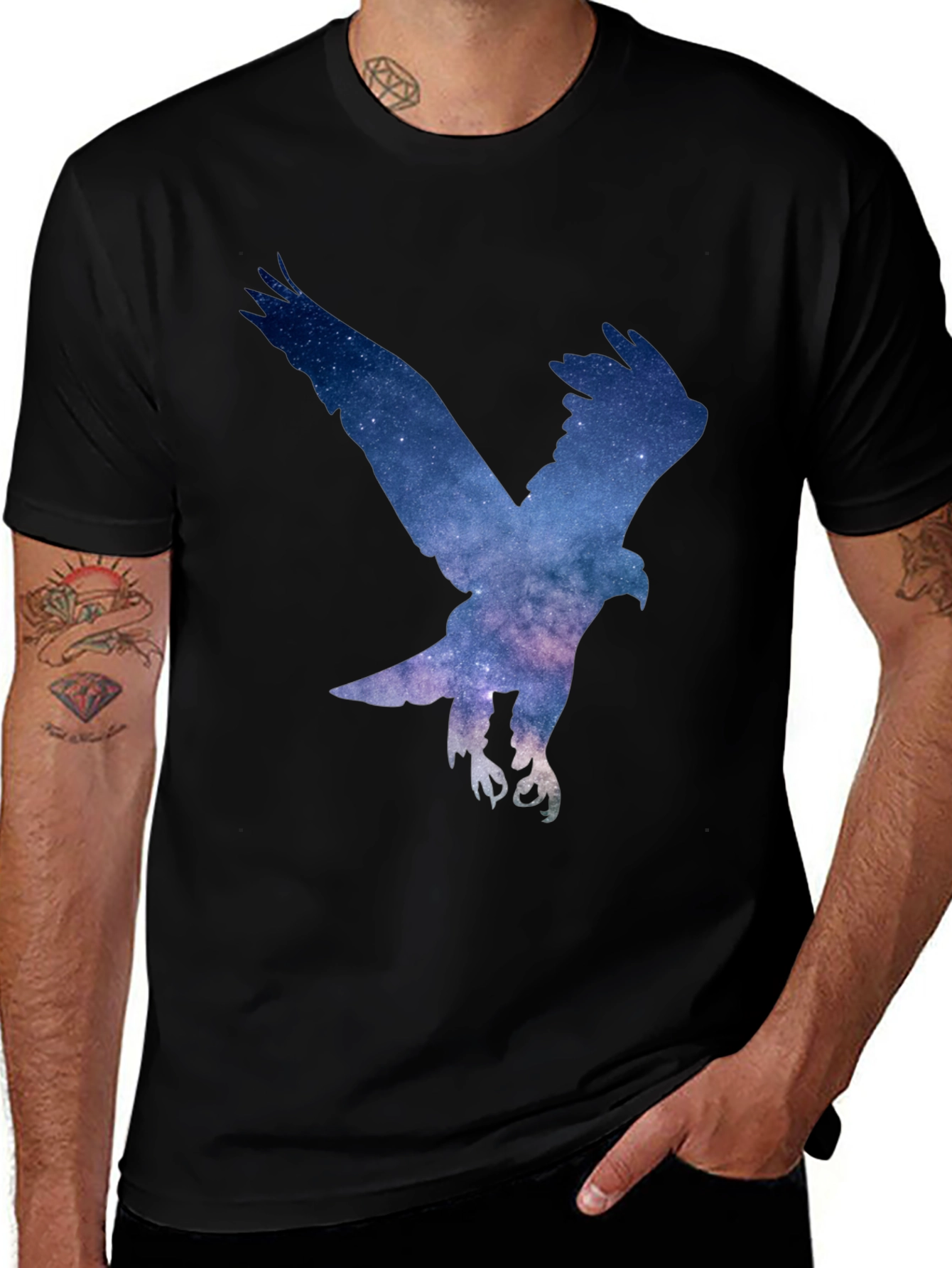 Variant 17 of Galaxy Eagle T-Shirt - Celestial Bird Graphic Tee