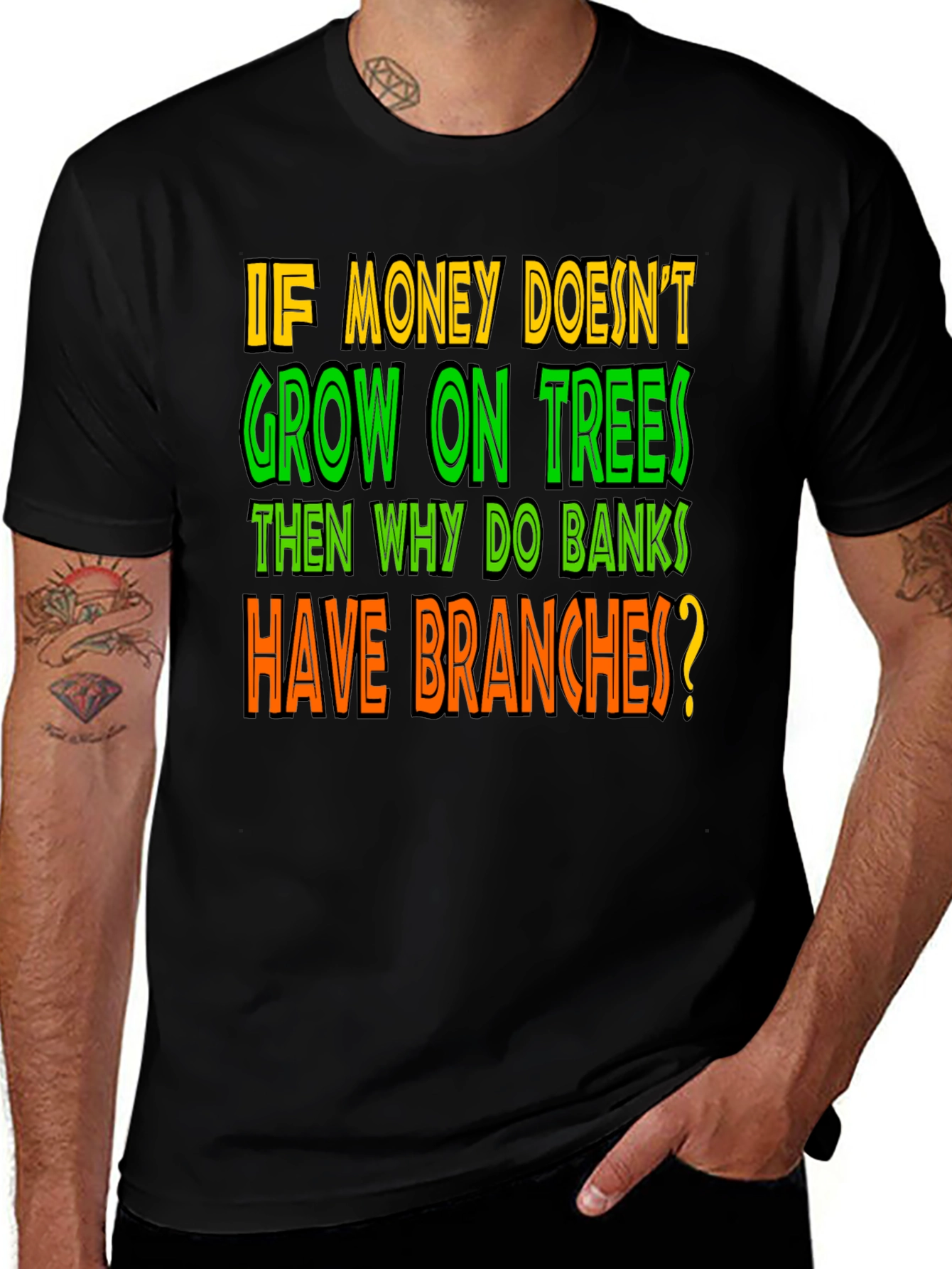 Variant 21 of Funny Money on Trees Graphic T-Shirt