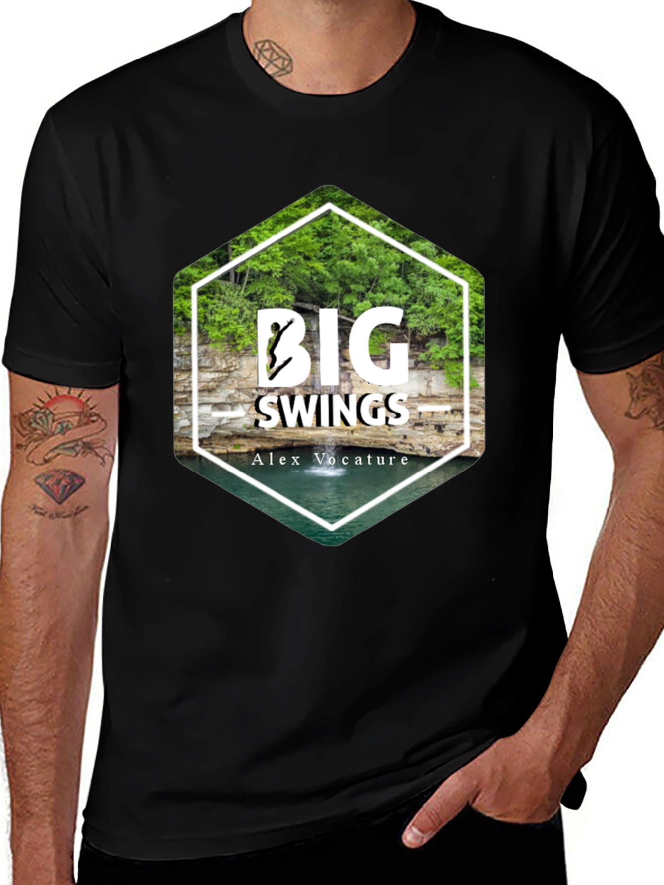 Variant 26 of Big Swings Graphic Tee - Nature Inspired Design
