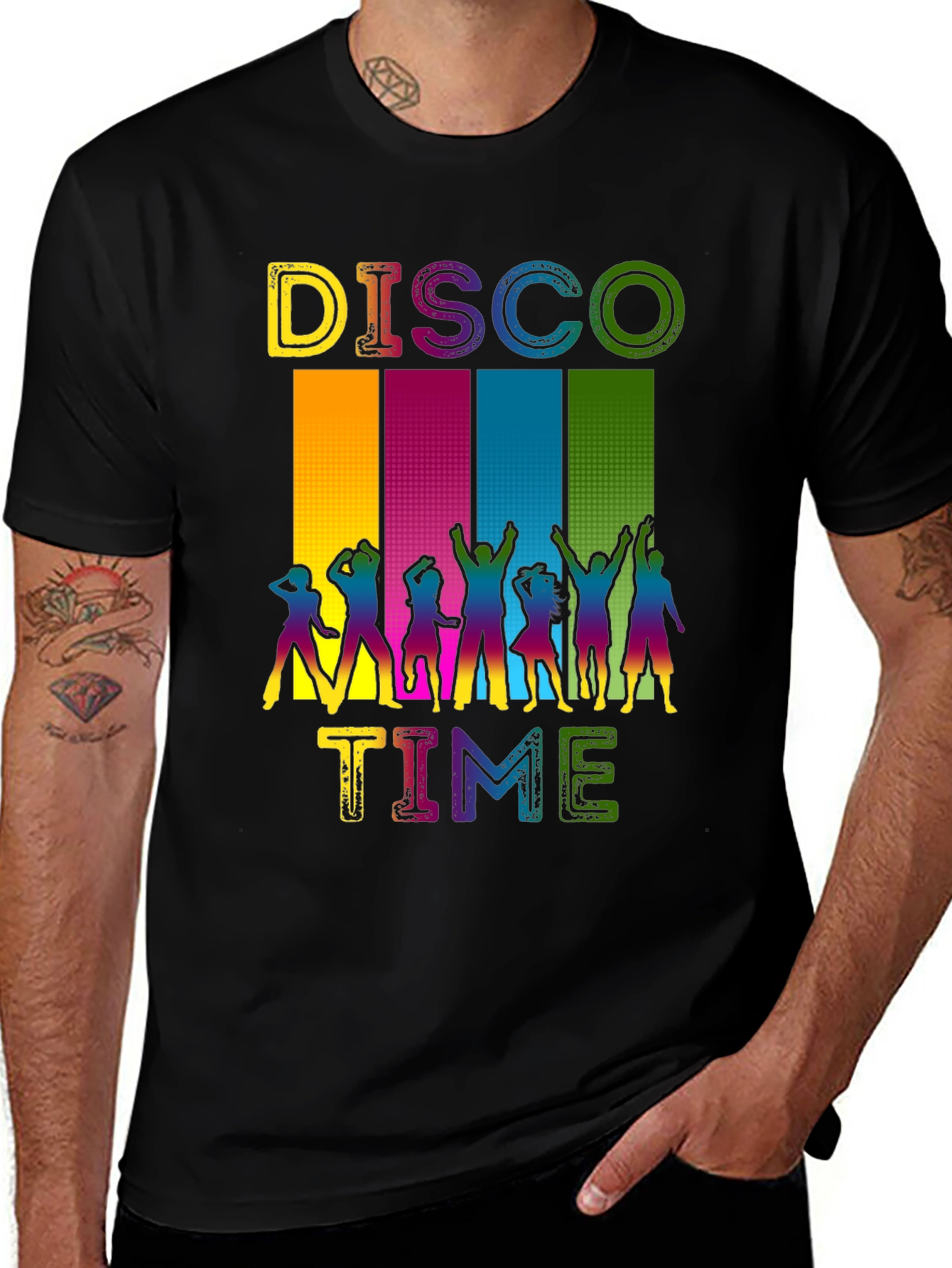 Variant 29 of Retro Disco Time Graphic Tee - Party Ready!
