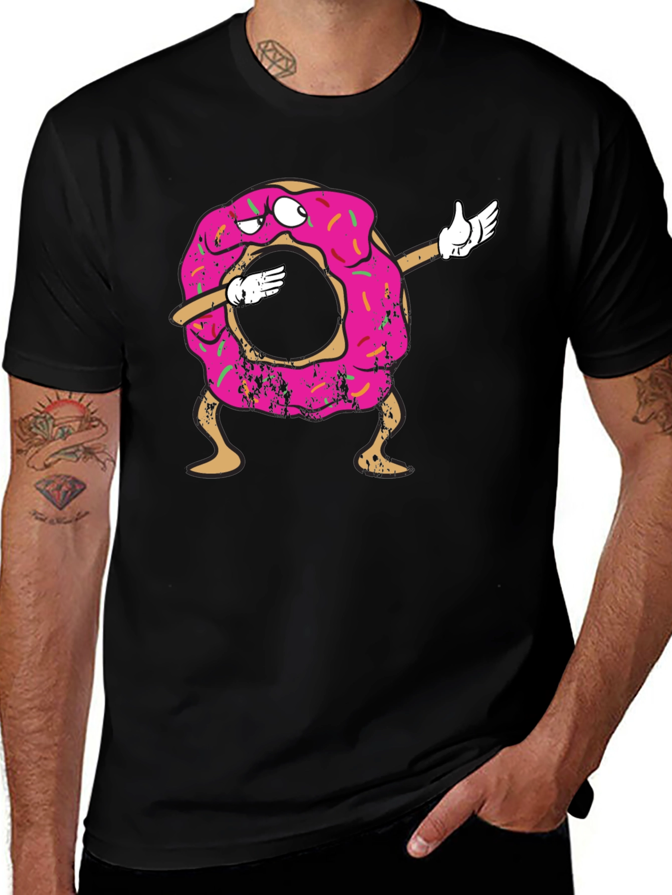 Variant 14 of Dabbing Donut Graphic Tee