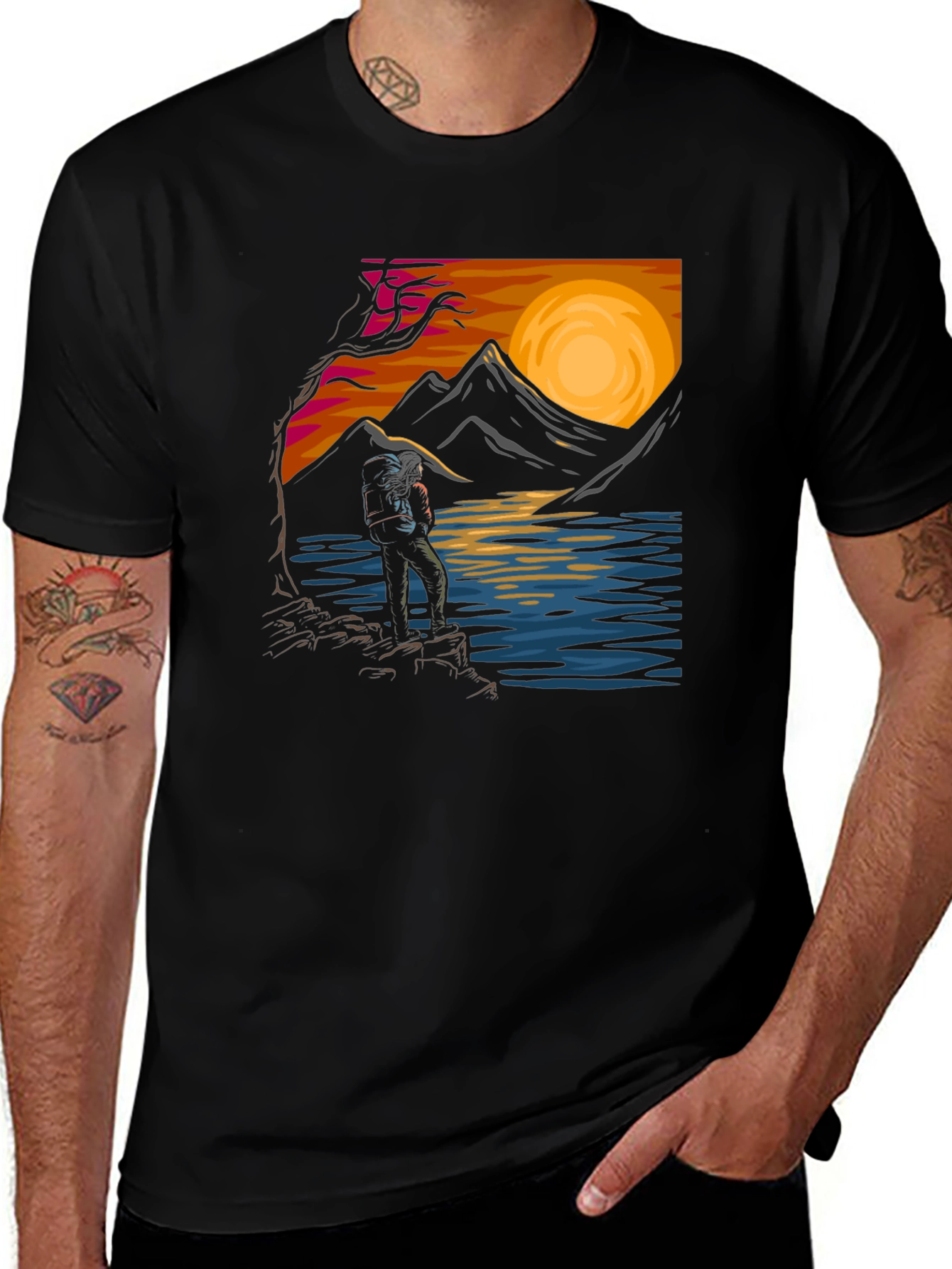 Variant 25 of Scenic Hiker Graphic T-Shirt