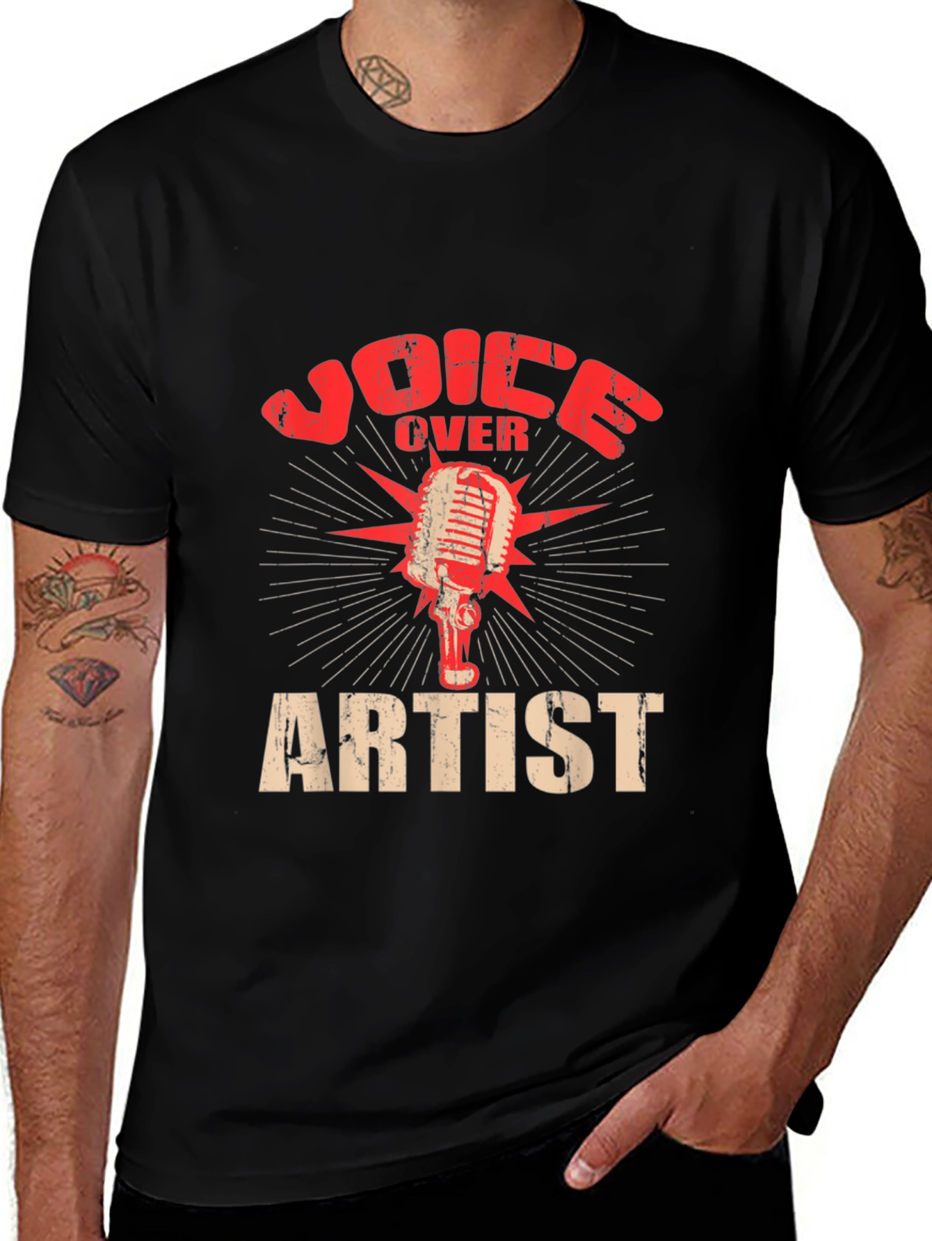 Voice Over Artist Black T-Shirt