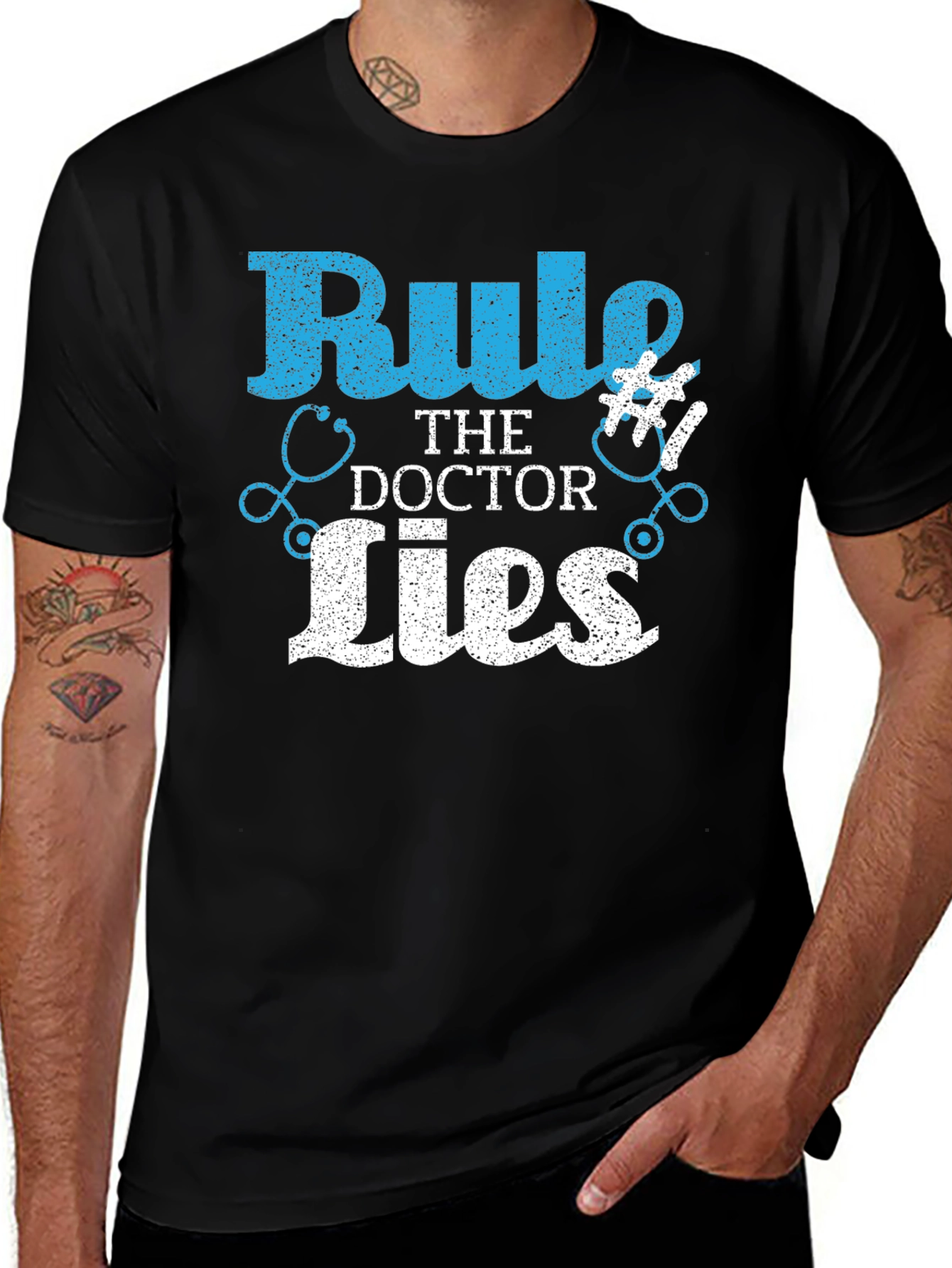 Variant 19 of Rule #1 The Doctor Lies T-Shirt