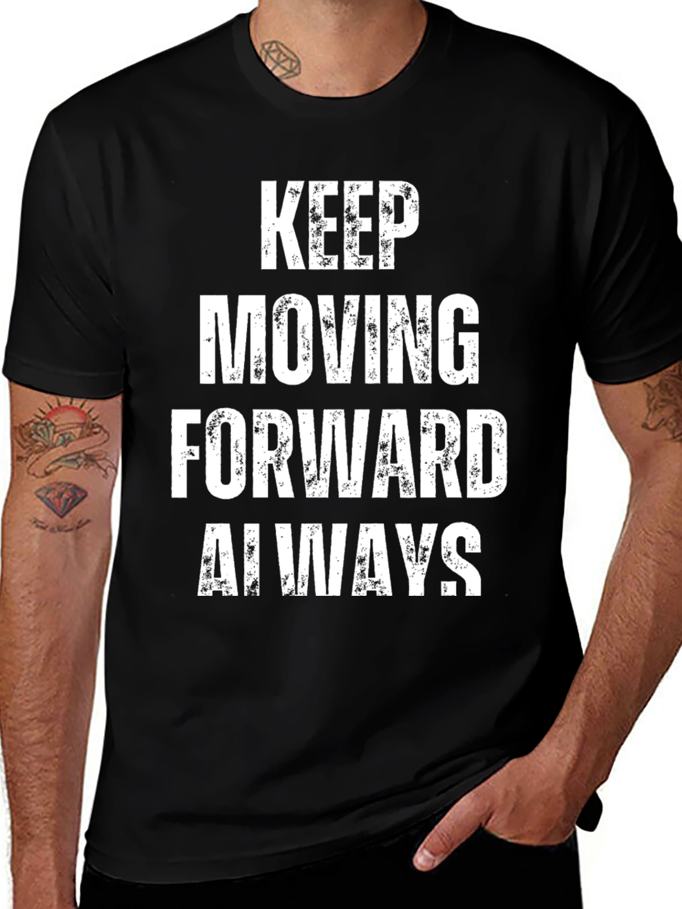 Variant 29 of Keep Moving Forward Always Graphic T-Shirt