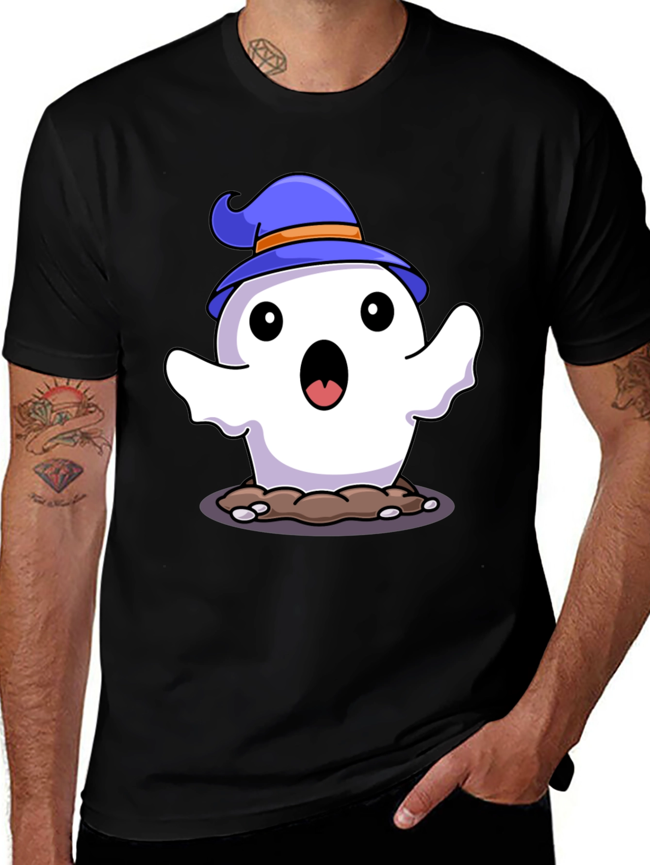 Variant 22 of Halloween Ghost T-Shirt - Spooky Cute!