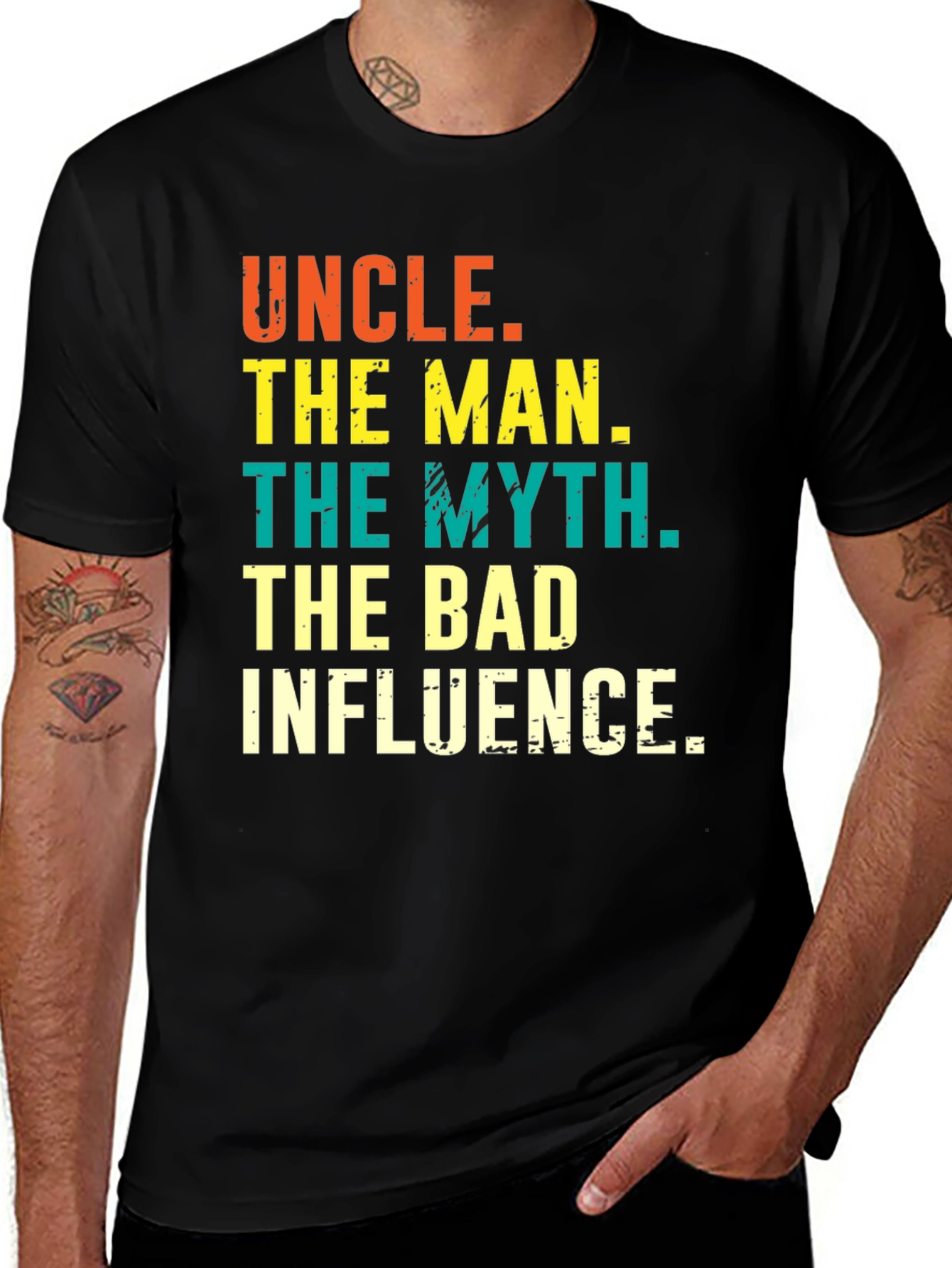 Variant 23 of Uncle: The Man, The Myth, The Bad Influence Tee