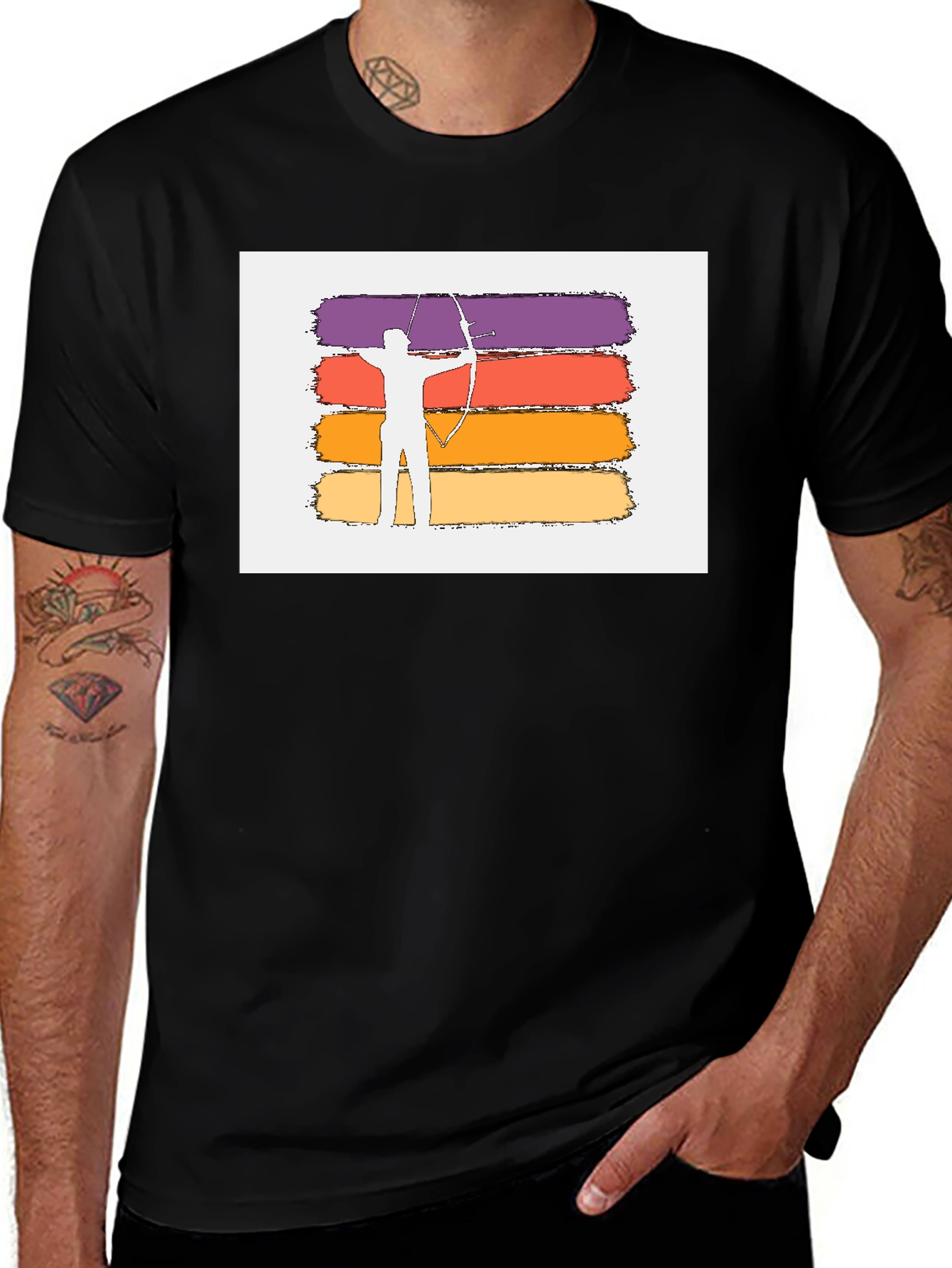 Variant 17 of Archery Retro Sunset T-Shirt