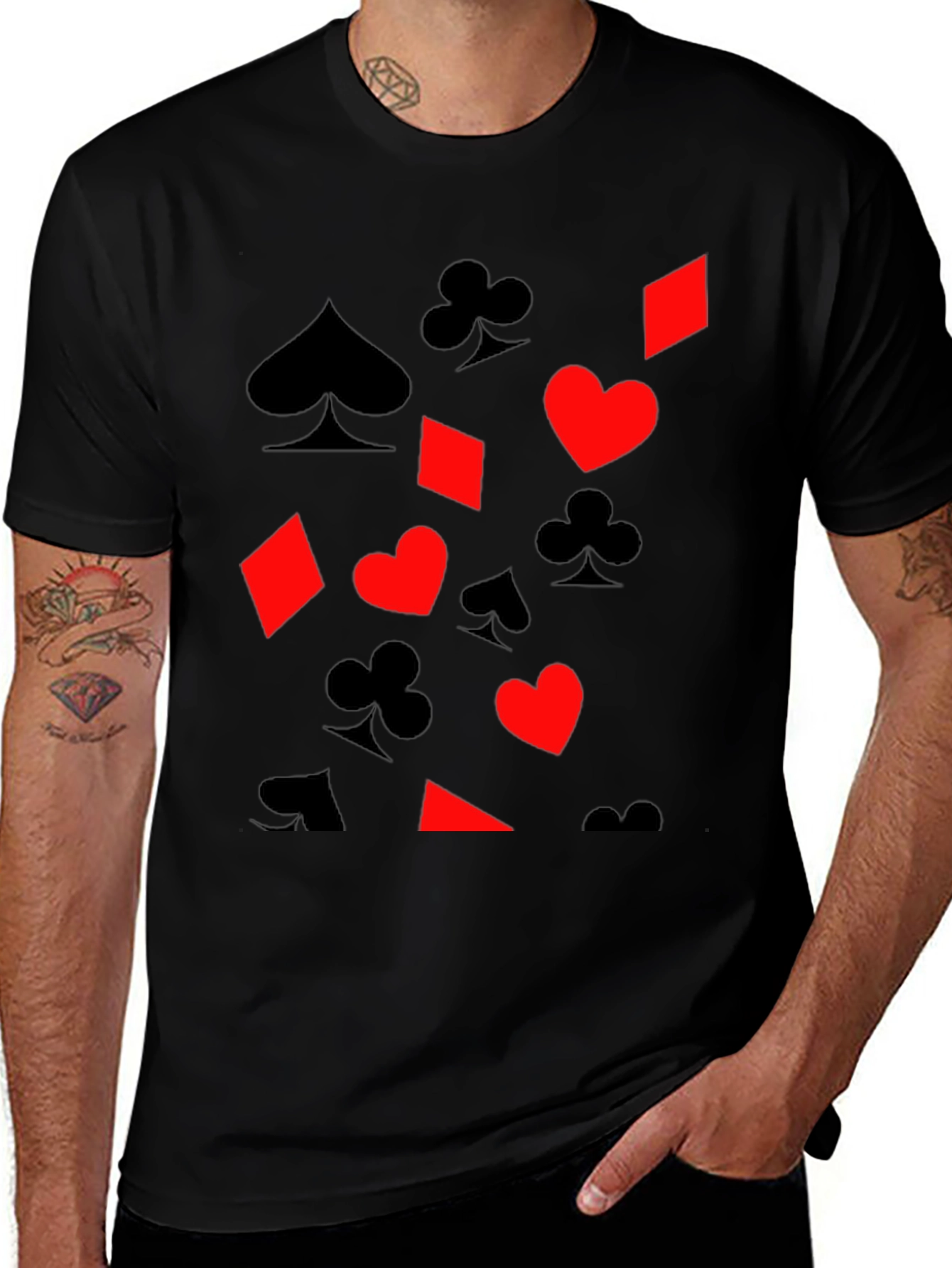 Playing Card Suit Graphic Tee