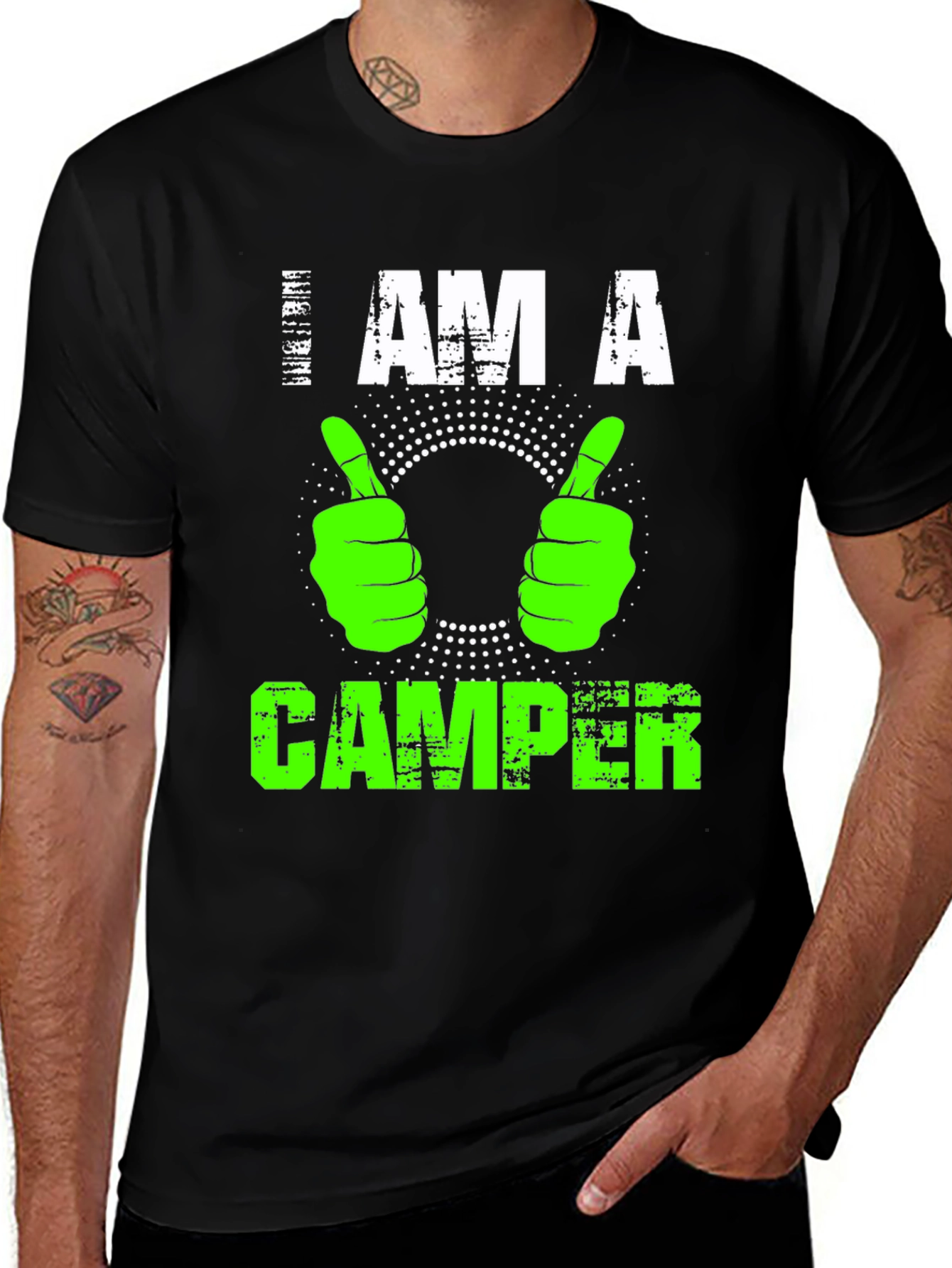 Variant 4 of I AM A CAMPER T-Shirt - Novelty Graphic Tee