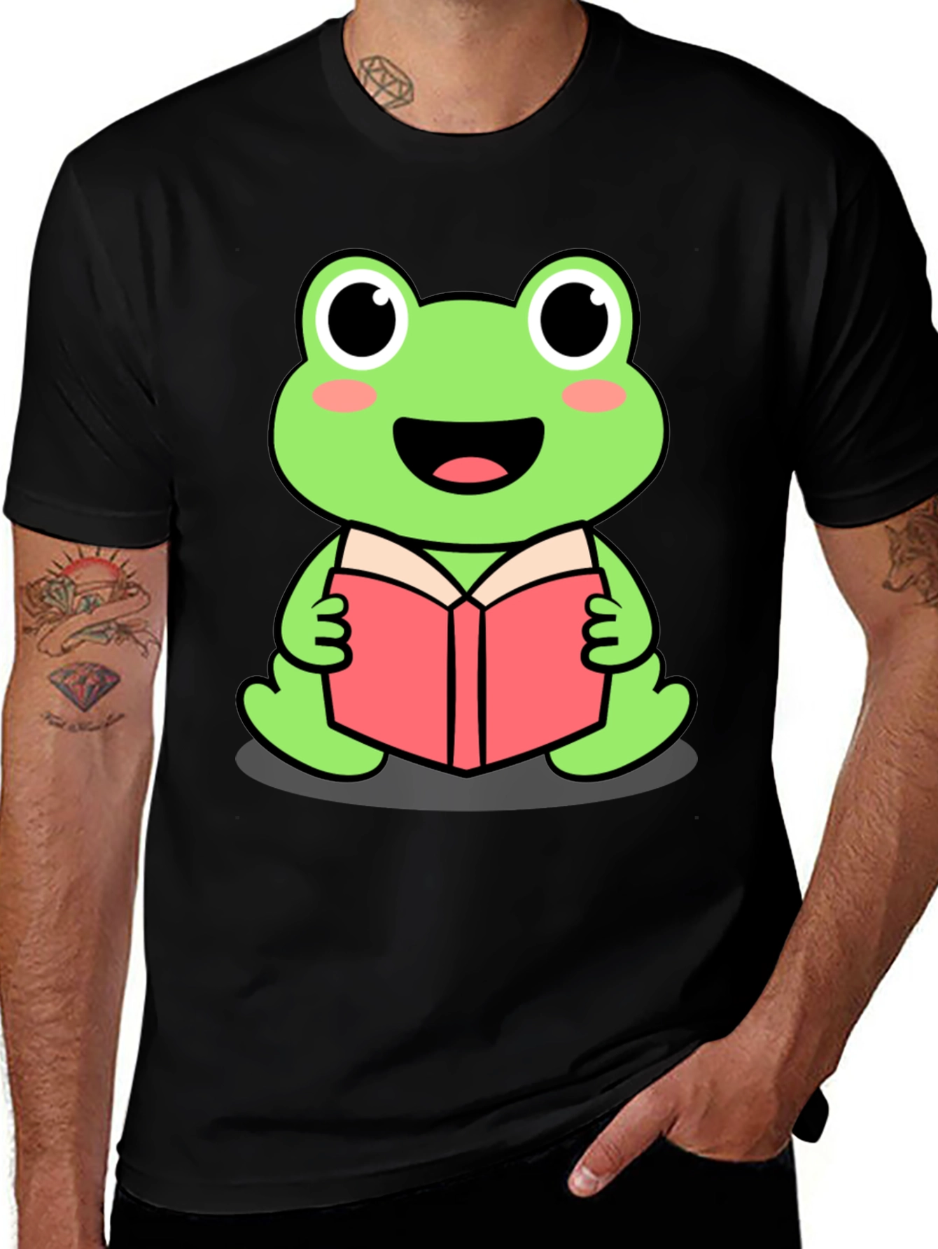 Variant 25 of Frog Reading Book T-Shirt