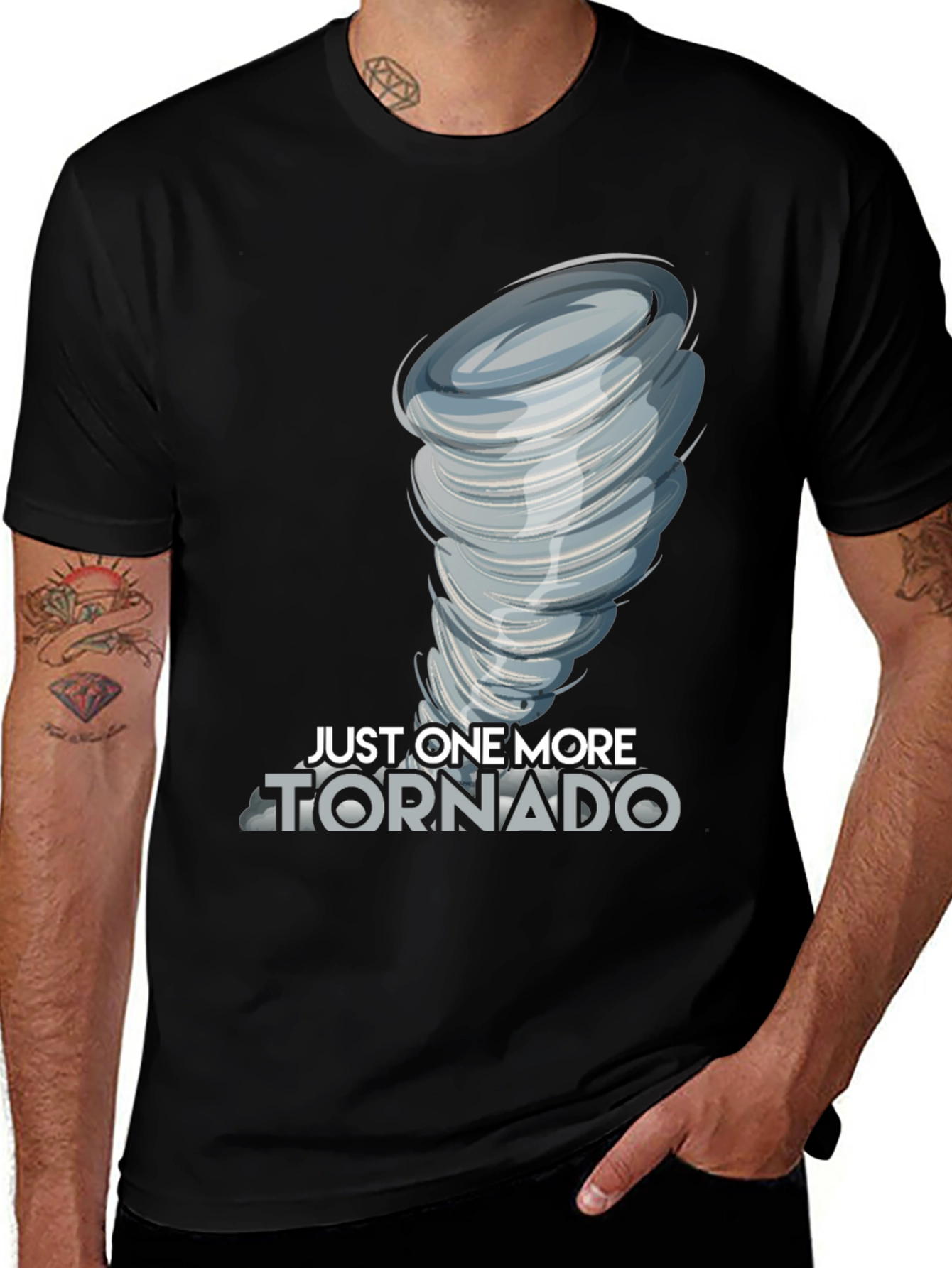 Variant 24 of Just One More Tornado Graphic T-Shirt - Weather Humor Tee