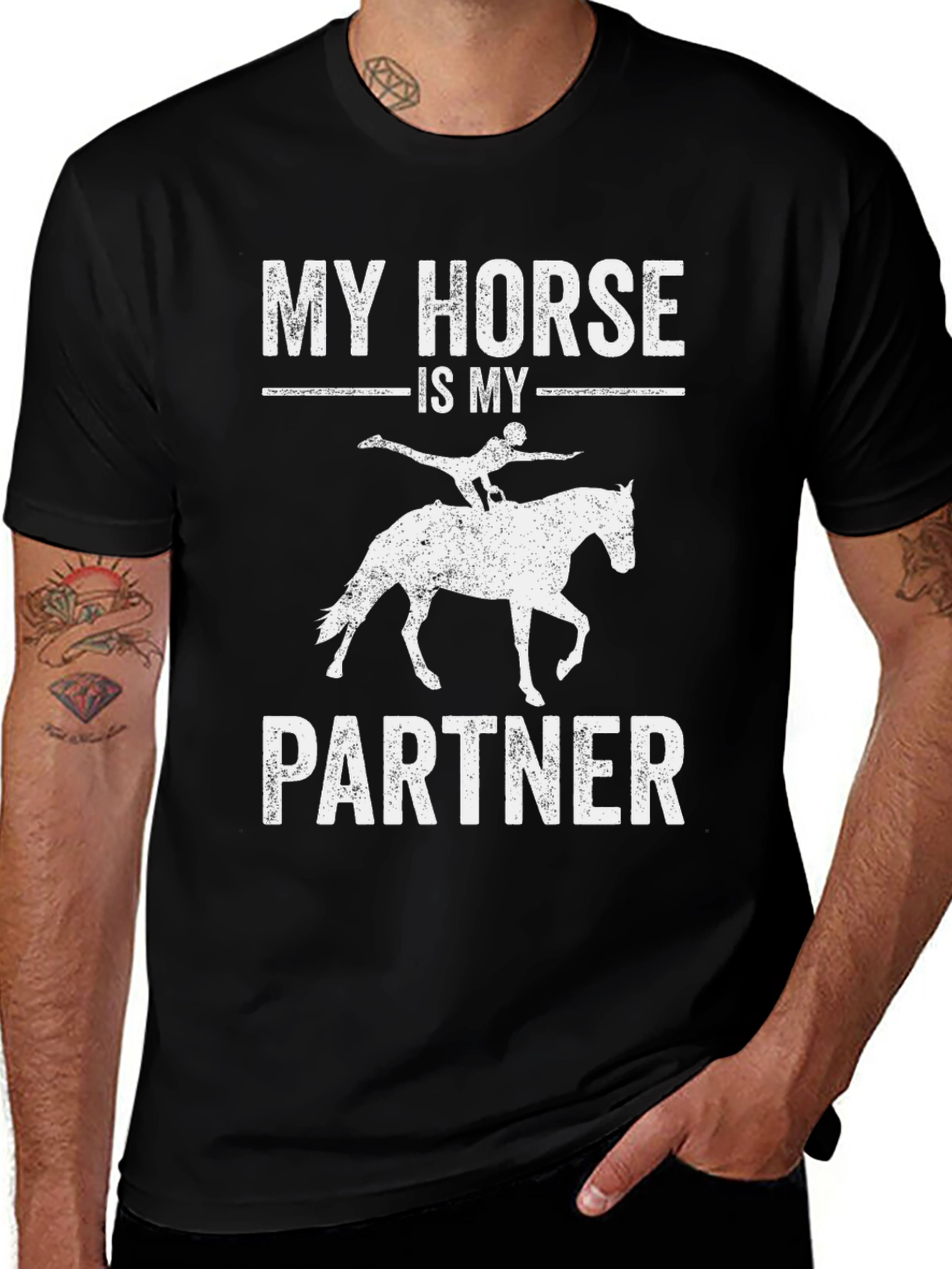 Variant 2 of My Horse is My Partner Graphic Tee