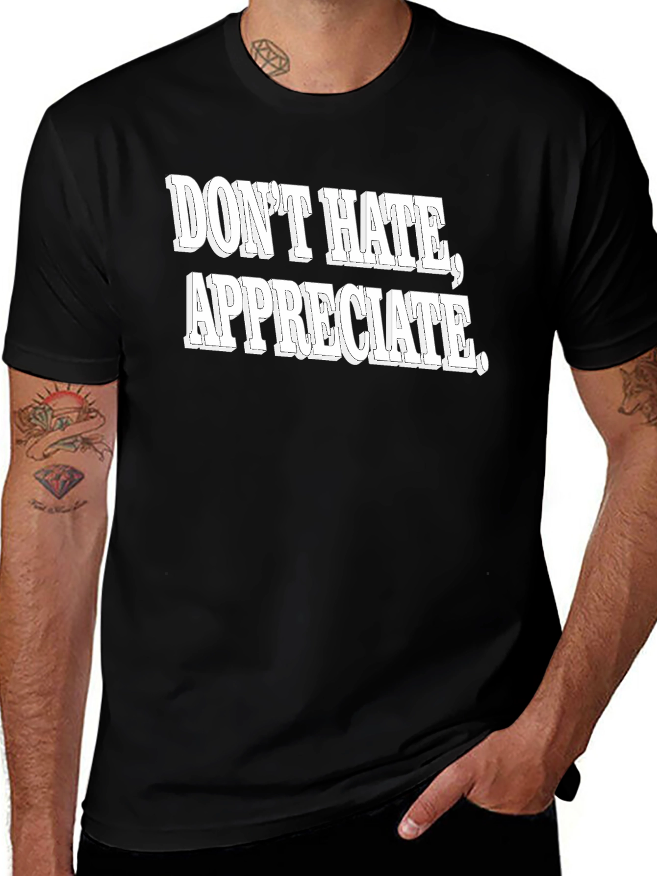 Variant 21 of Don't Hate Appreciate Graphic Tee