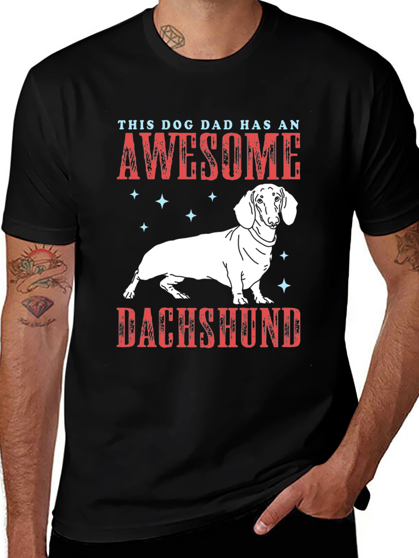 Variant 3 of Awesome Dachshund Dad T-Shirt