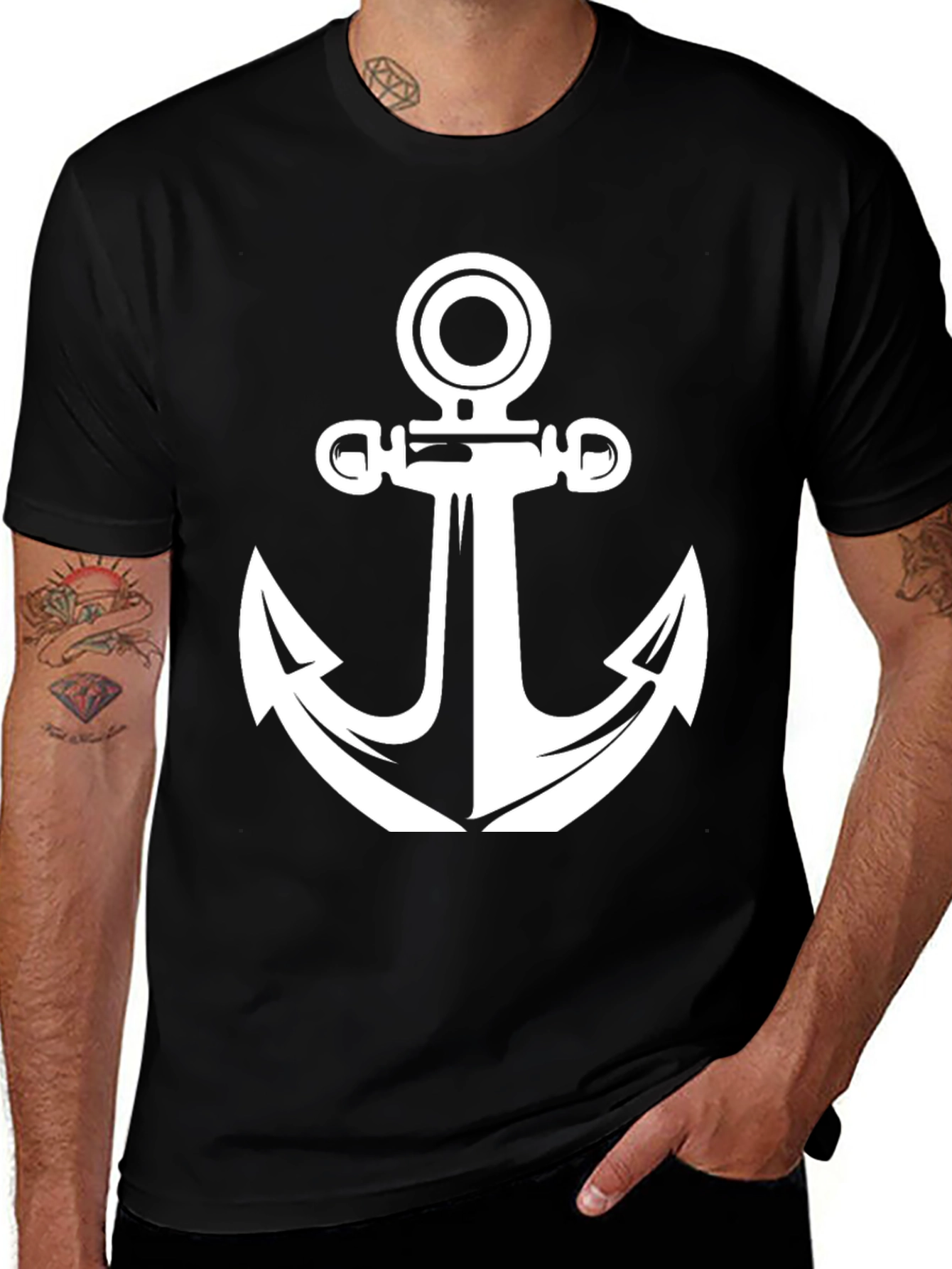 Variant 27 of Anchor Graphic Tee - Black T-Shirt