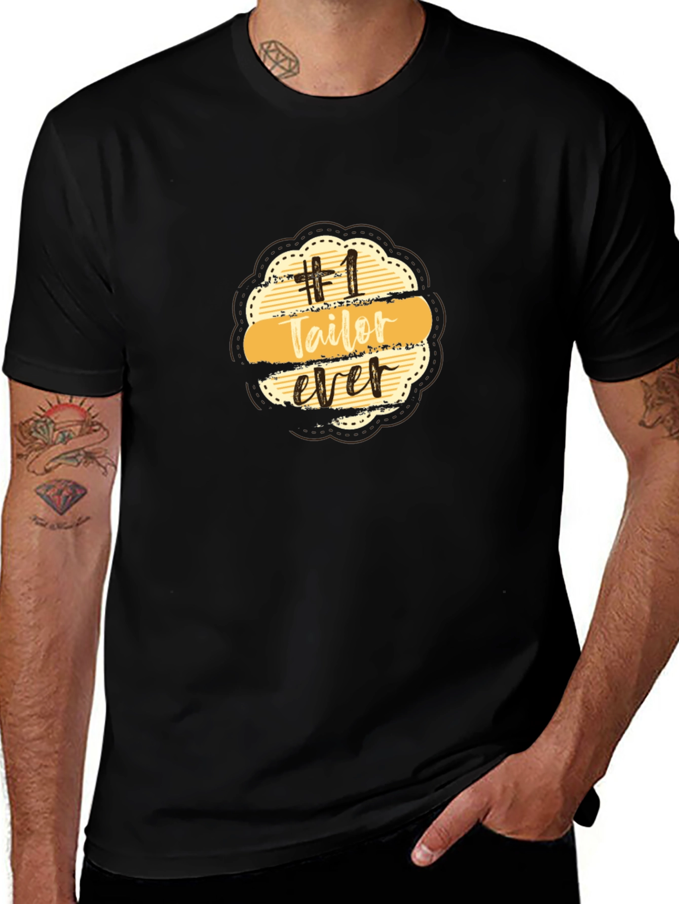 Variant 10 of Number 1 Tailor Ever Black T-Shirt