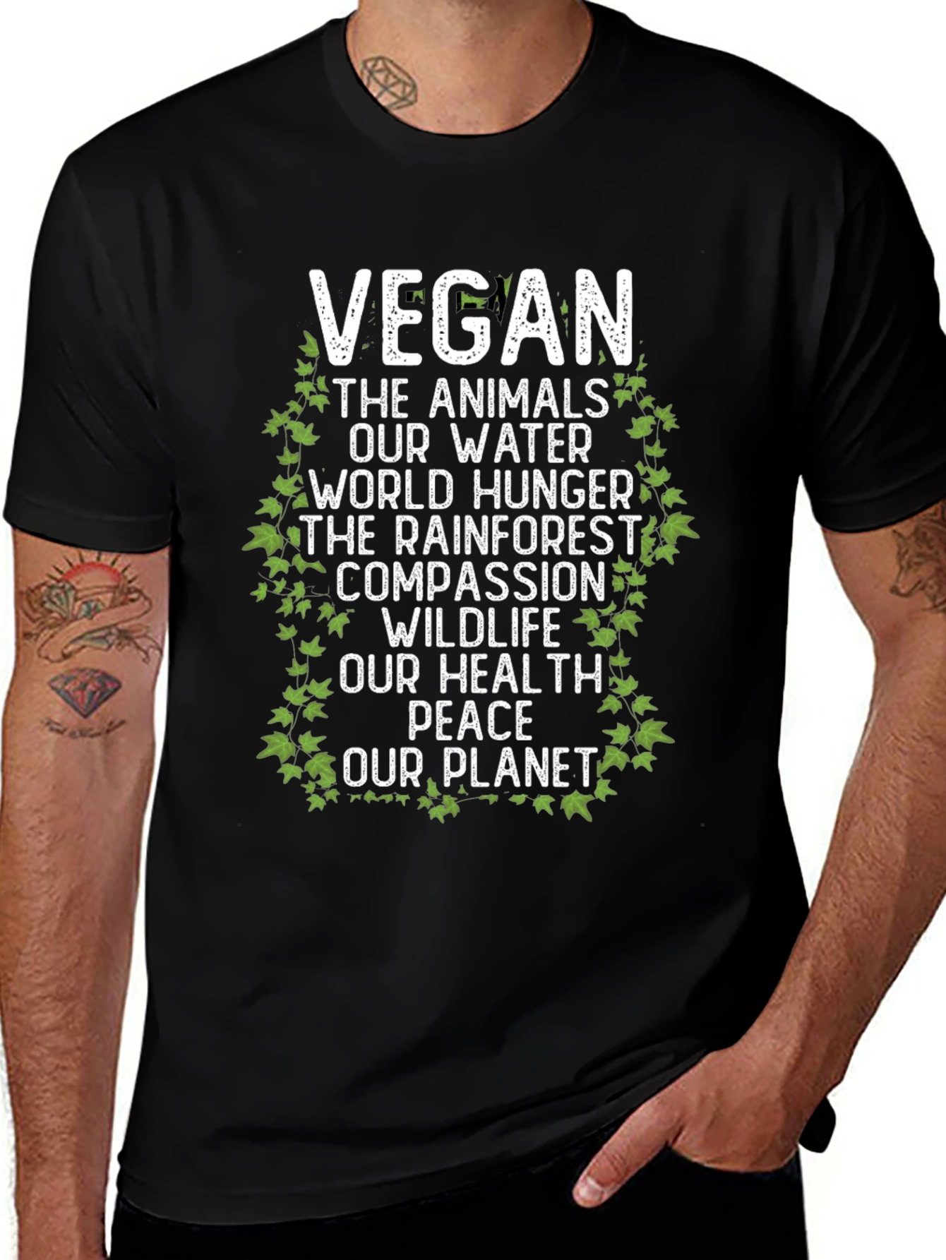 Variant 21 of Vegan T-Shirt - Animals, Water, Planet