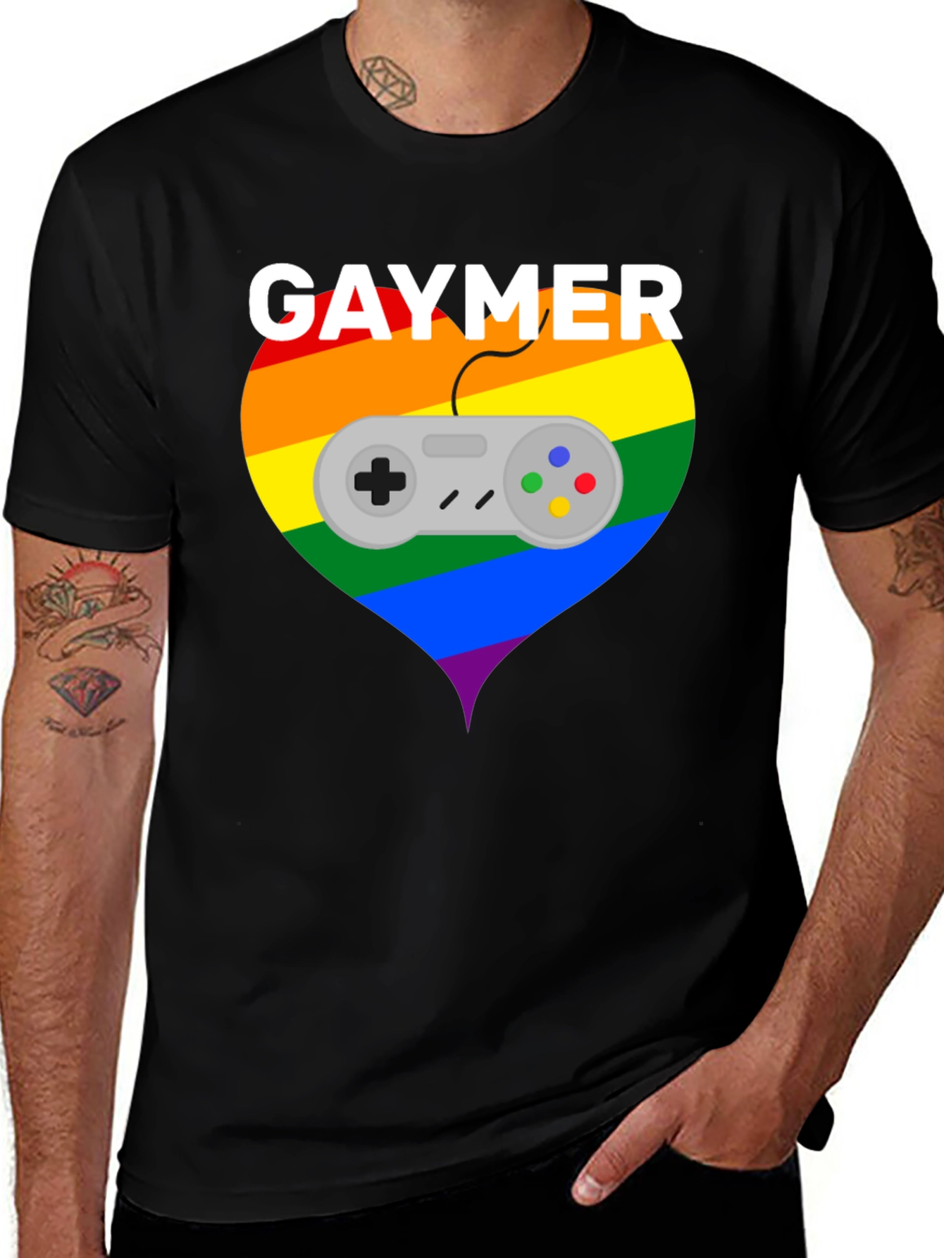 Gaymer Pride T-Shirt - LGBTQ+ Gamer Apparel