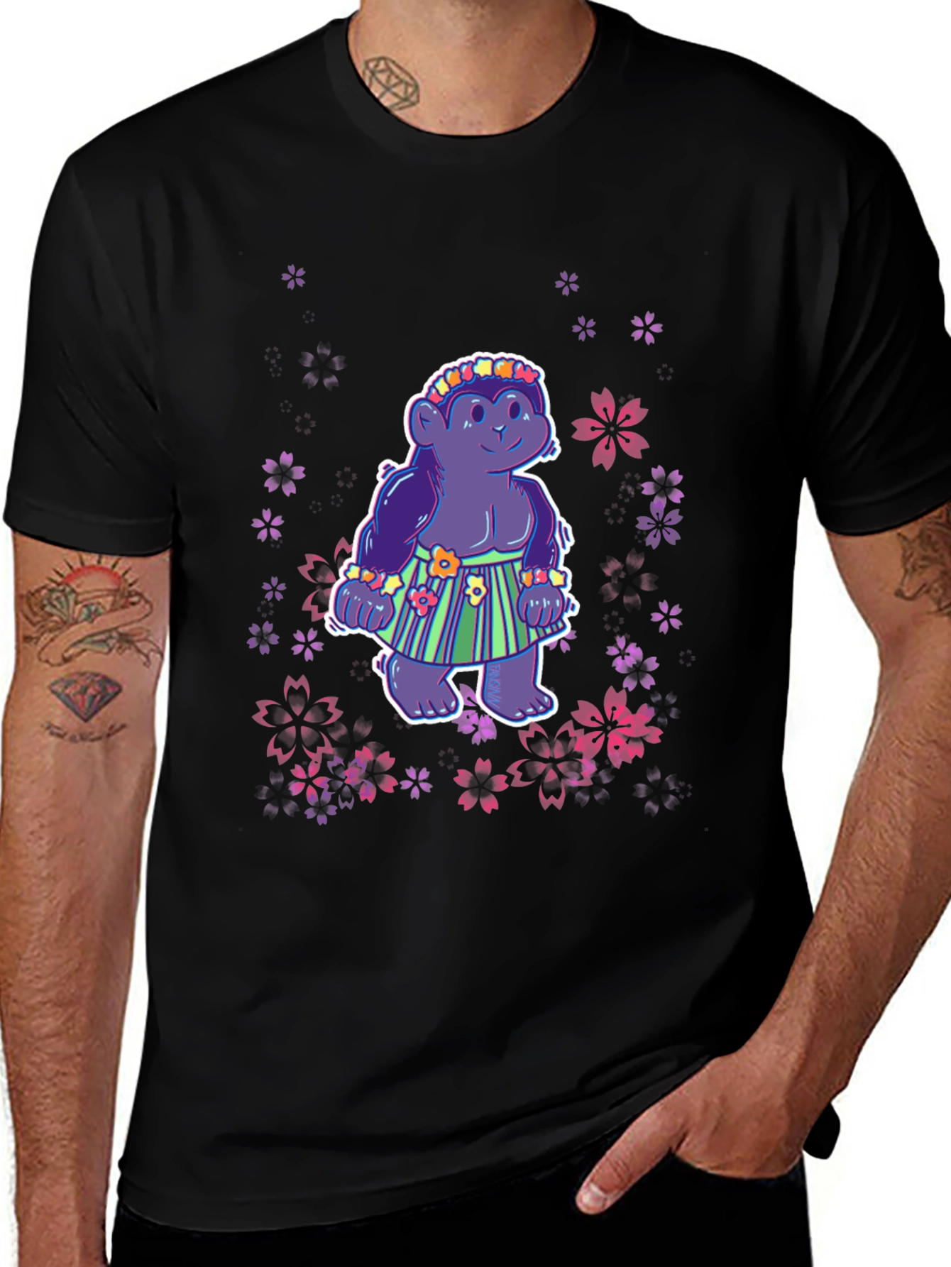 Variant 13 of Troll Hula Dancer Graphic Tee