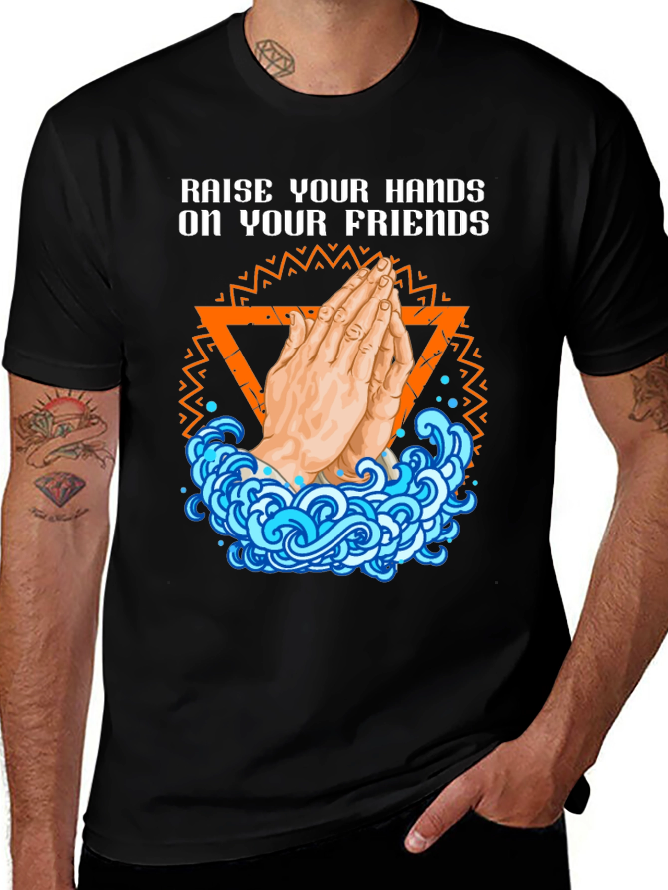 Variant 19 of Raise Your Hands On Your Friends Graphic T-Shirt