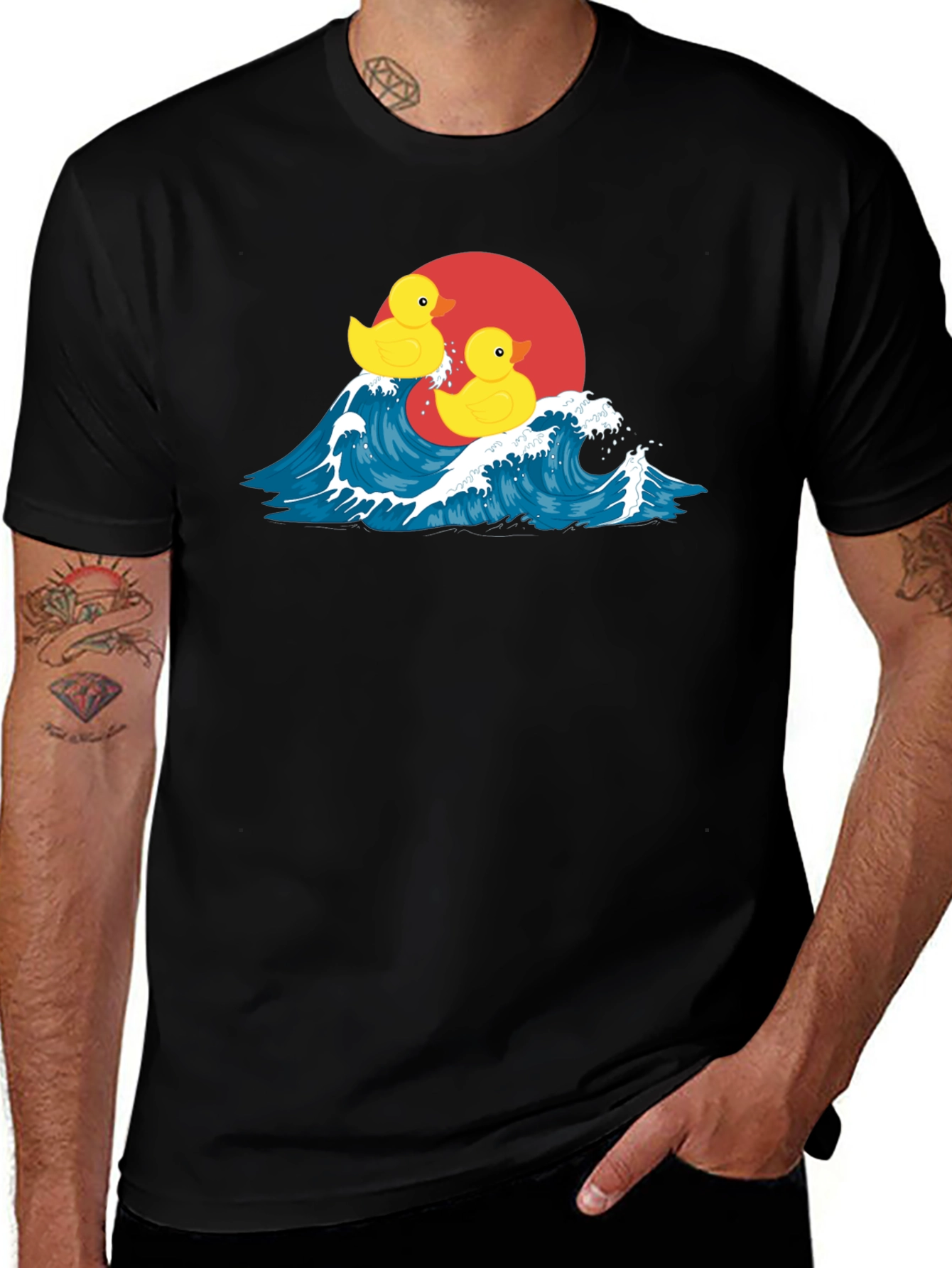 Duck Wave T-Shirt - Quirky Graphic Tee