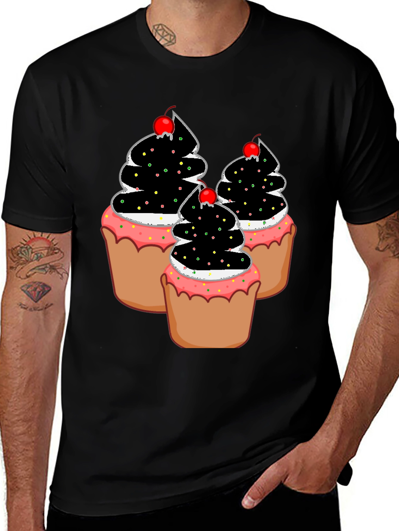 Variant 4 of Cupcake T-Shirt - Sweet Tooth Fashion