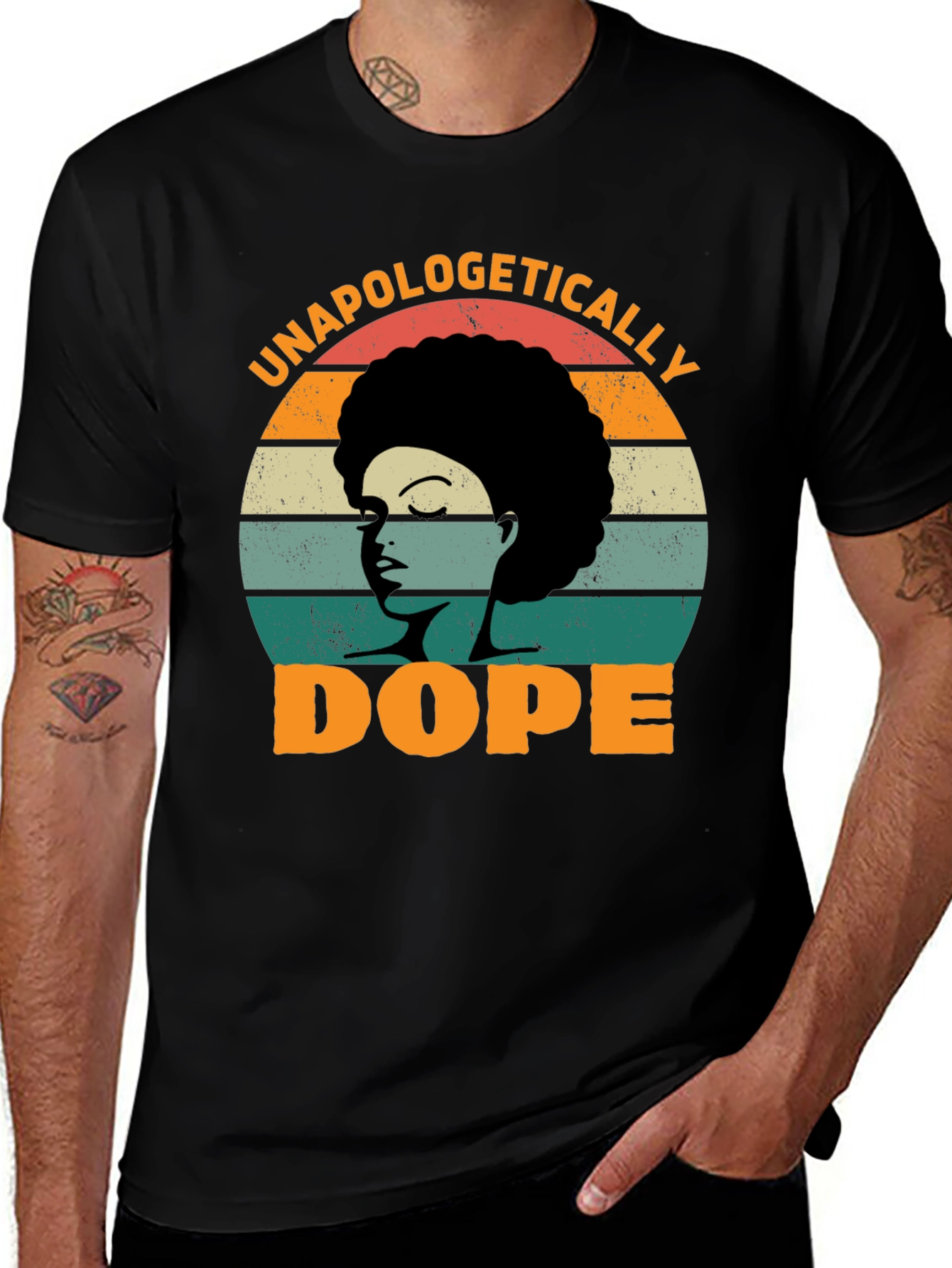 Variant 7 of Unapologetically Dope Afro T-Shirt