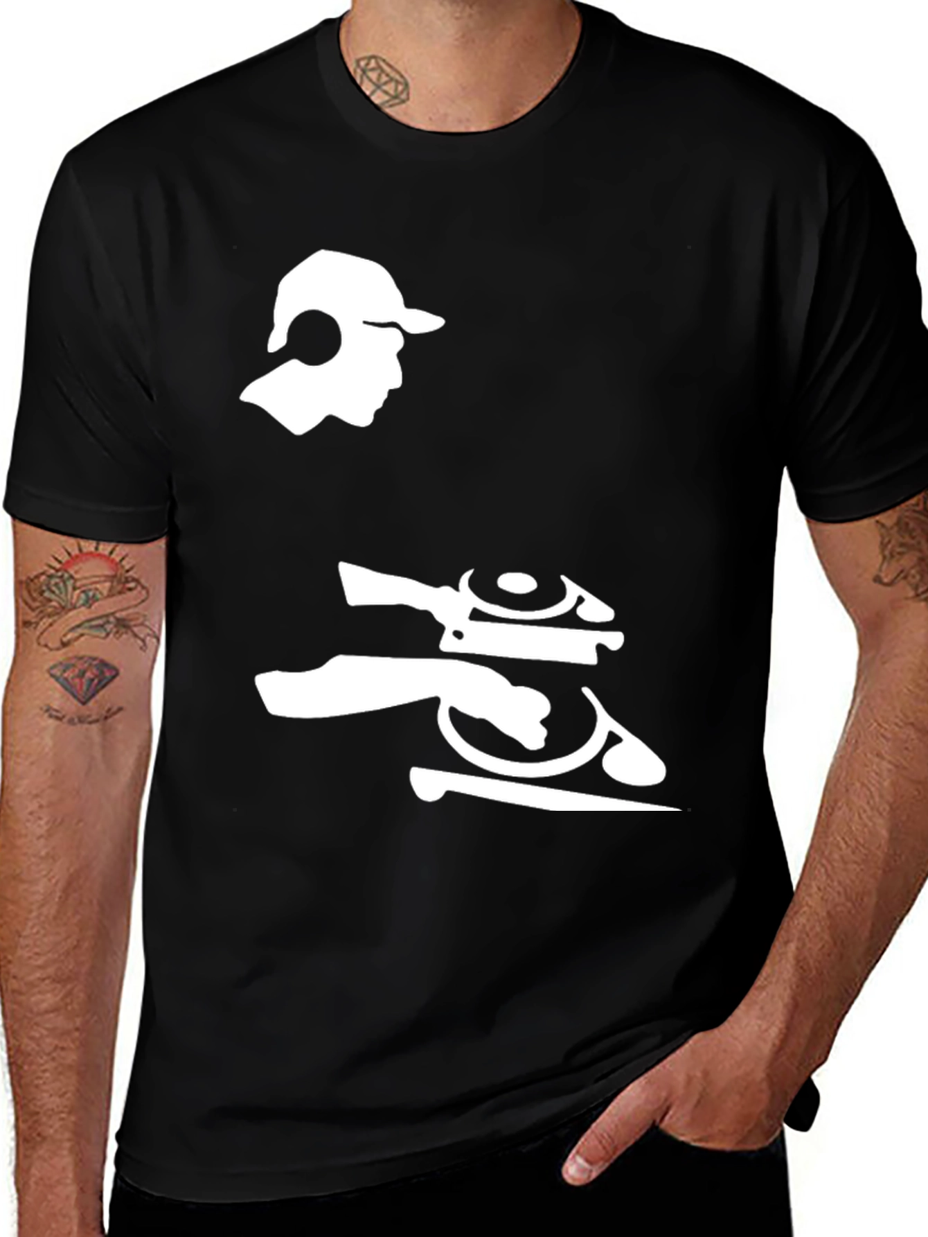 Variant 6 of DJ Turntable Graphic T-Shirt - Cool Music Lover Tee