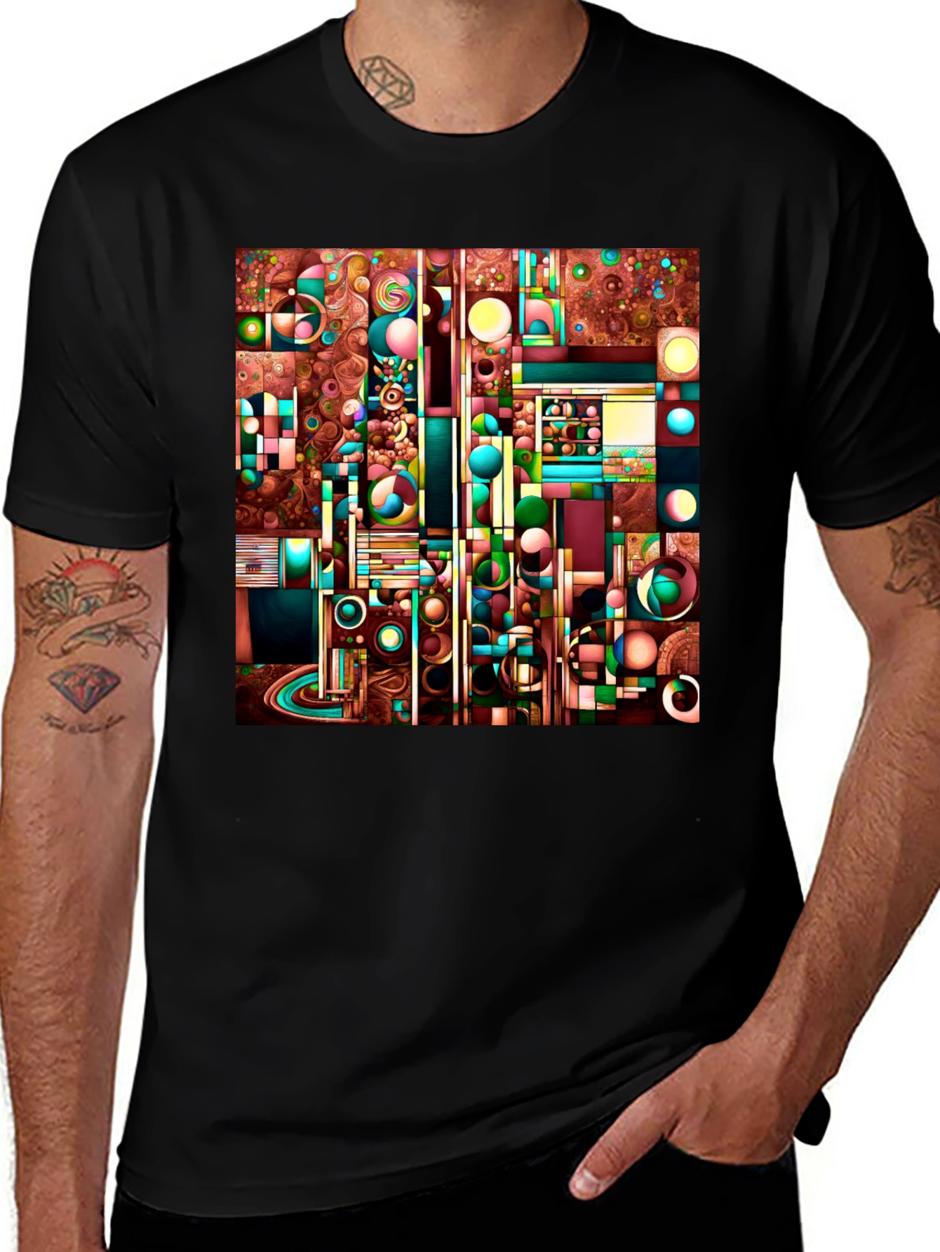 Variant 29 of Abstract Geometric Art Tee