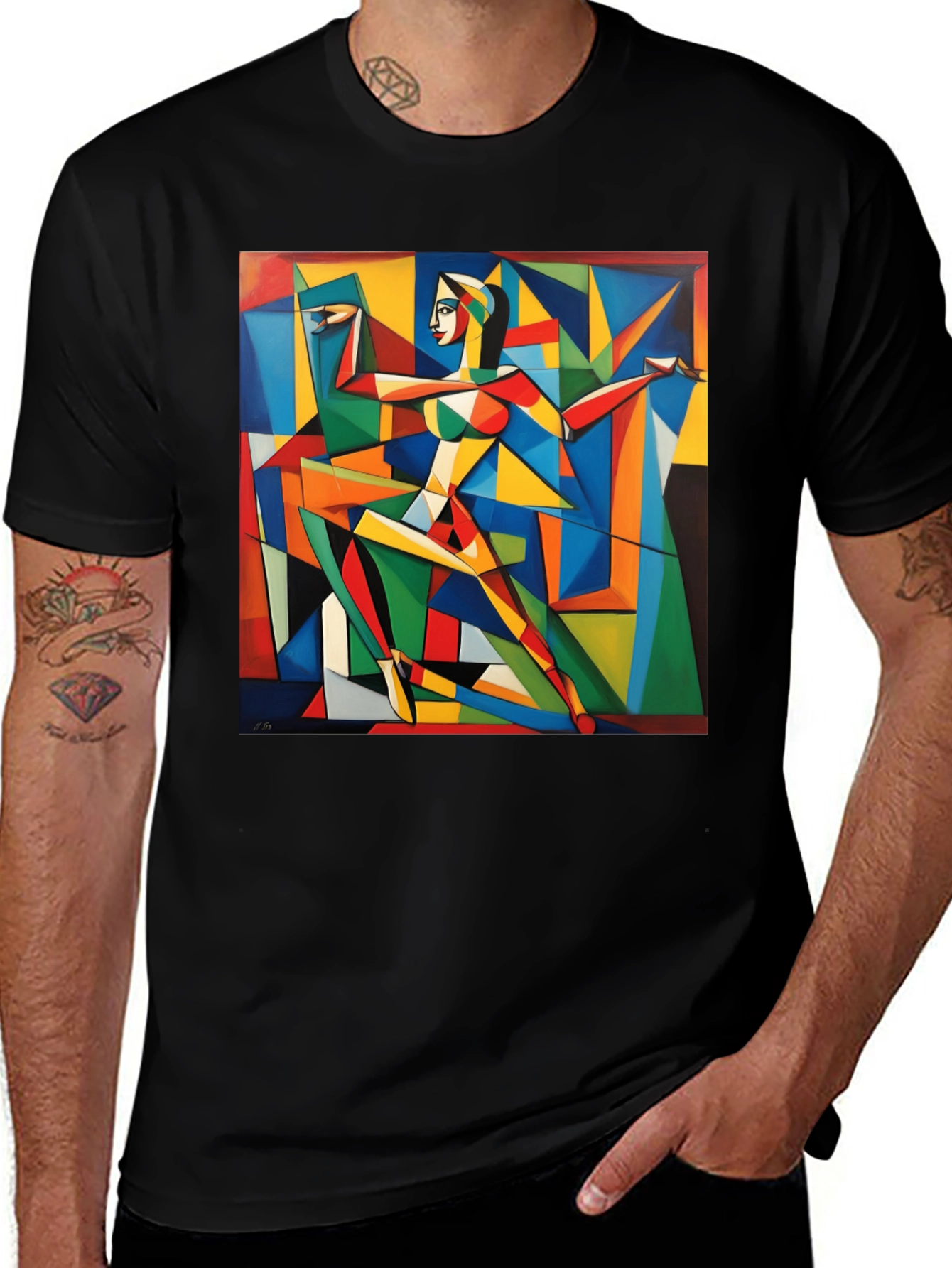 Variant 21 of Abstract Geometric Art T-Shirt