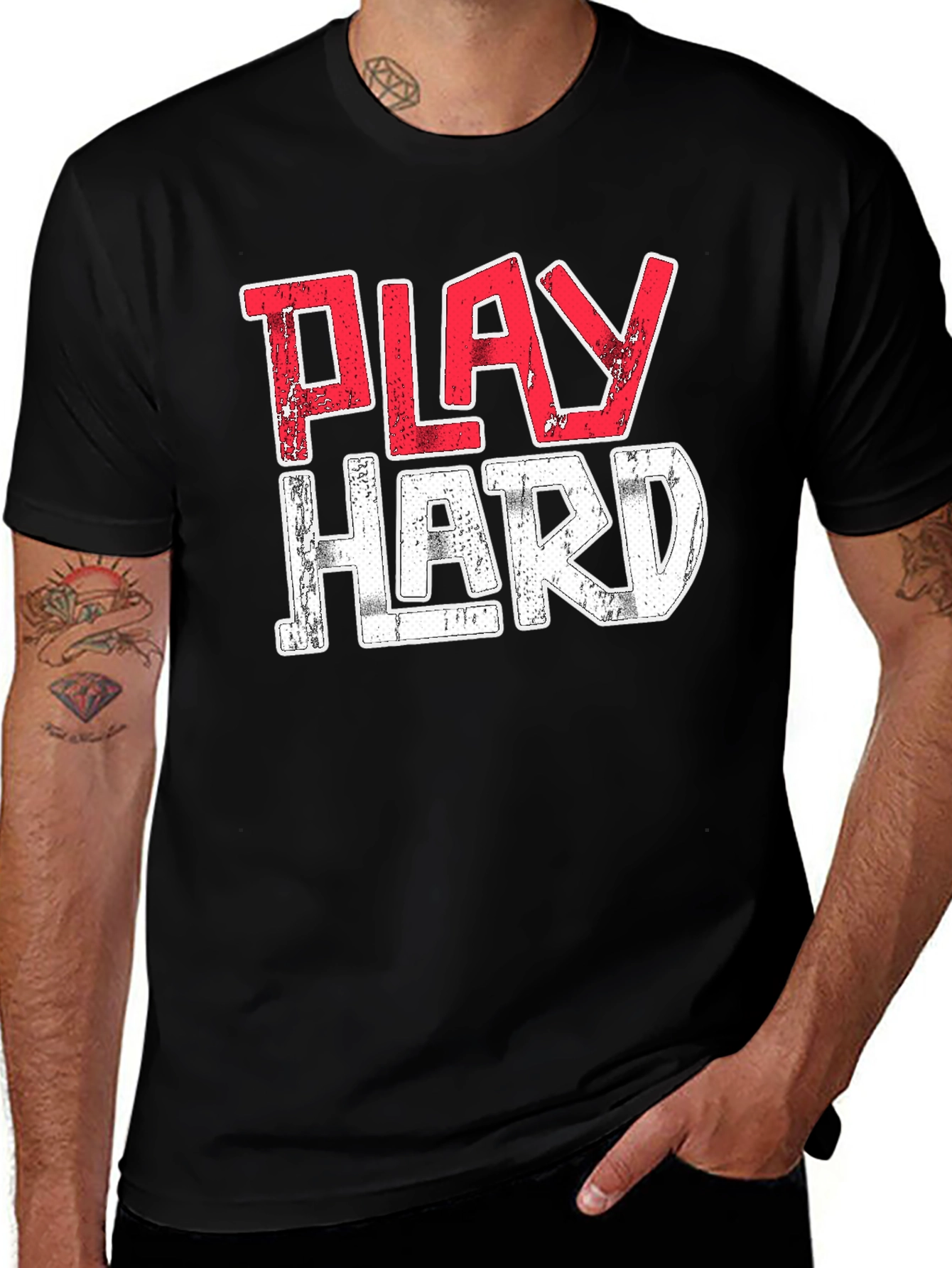 Variant 9 of Play Hard Graphic Tee - Premium Cotton T-Shirt