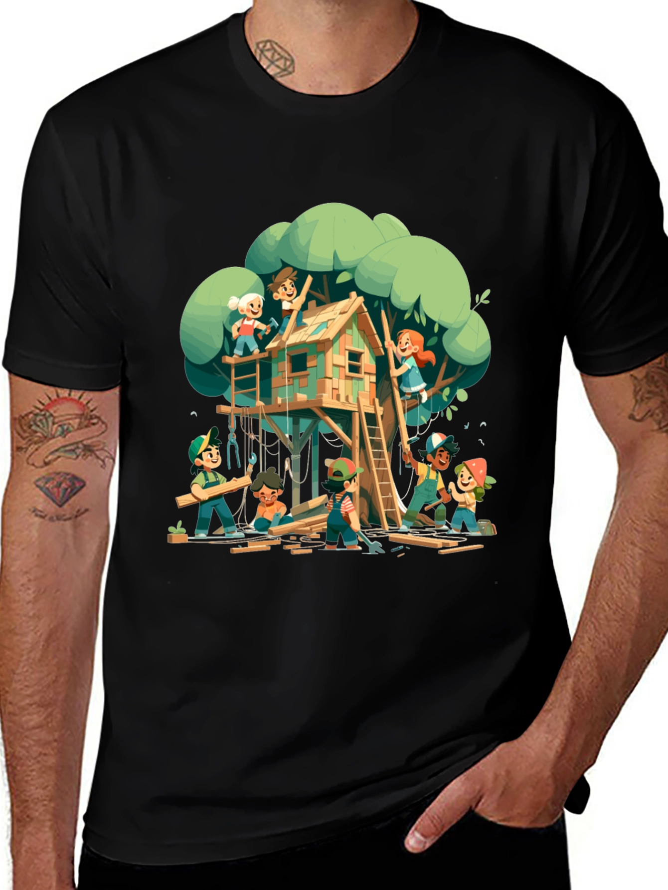 Variant 2 of Treehouse Builder Crew T-Shirt