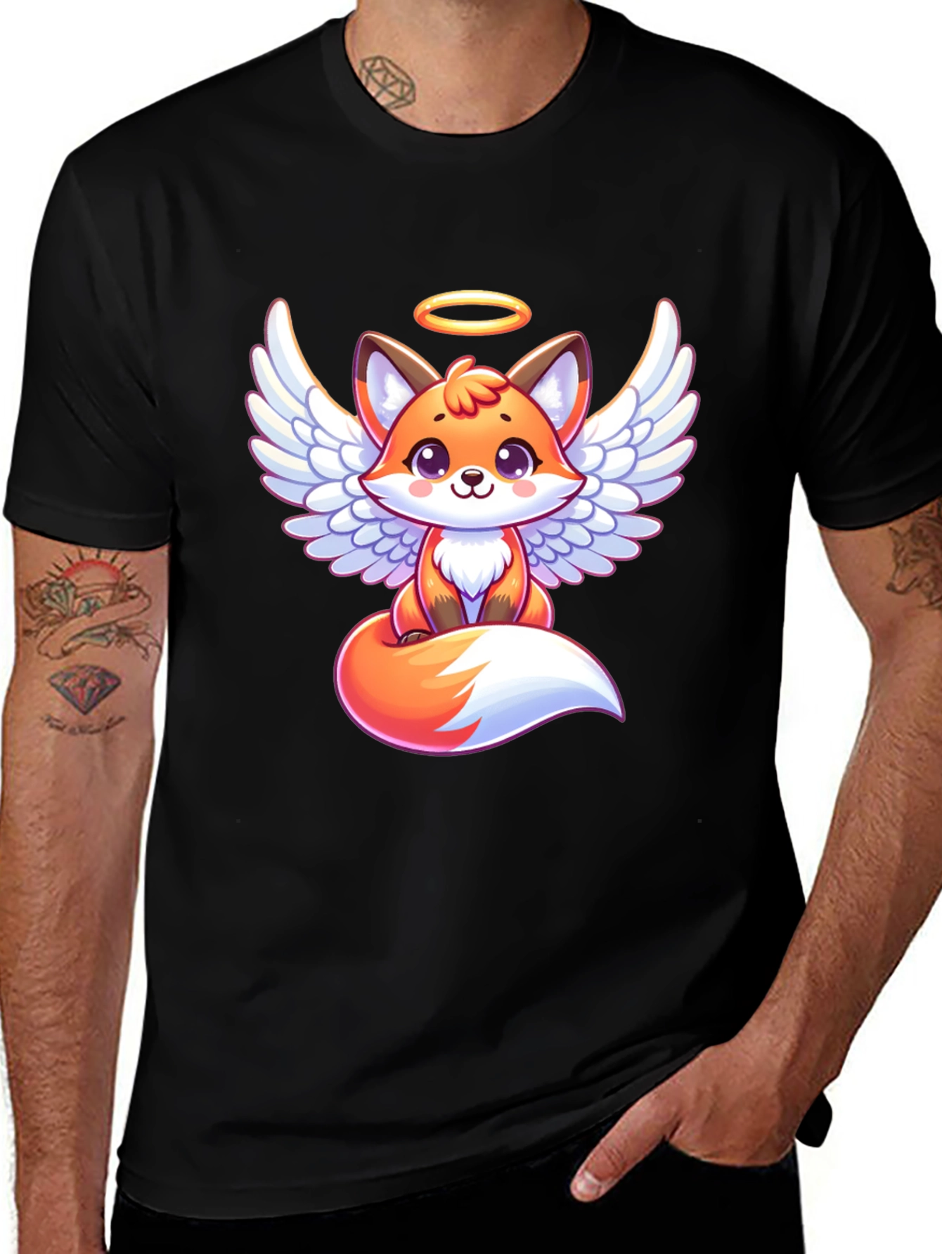 Variant 11 of Angel Fox Graphic T-Shirt